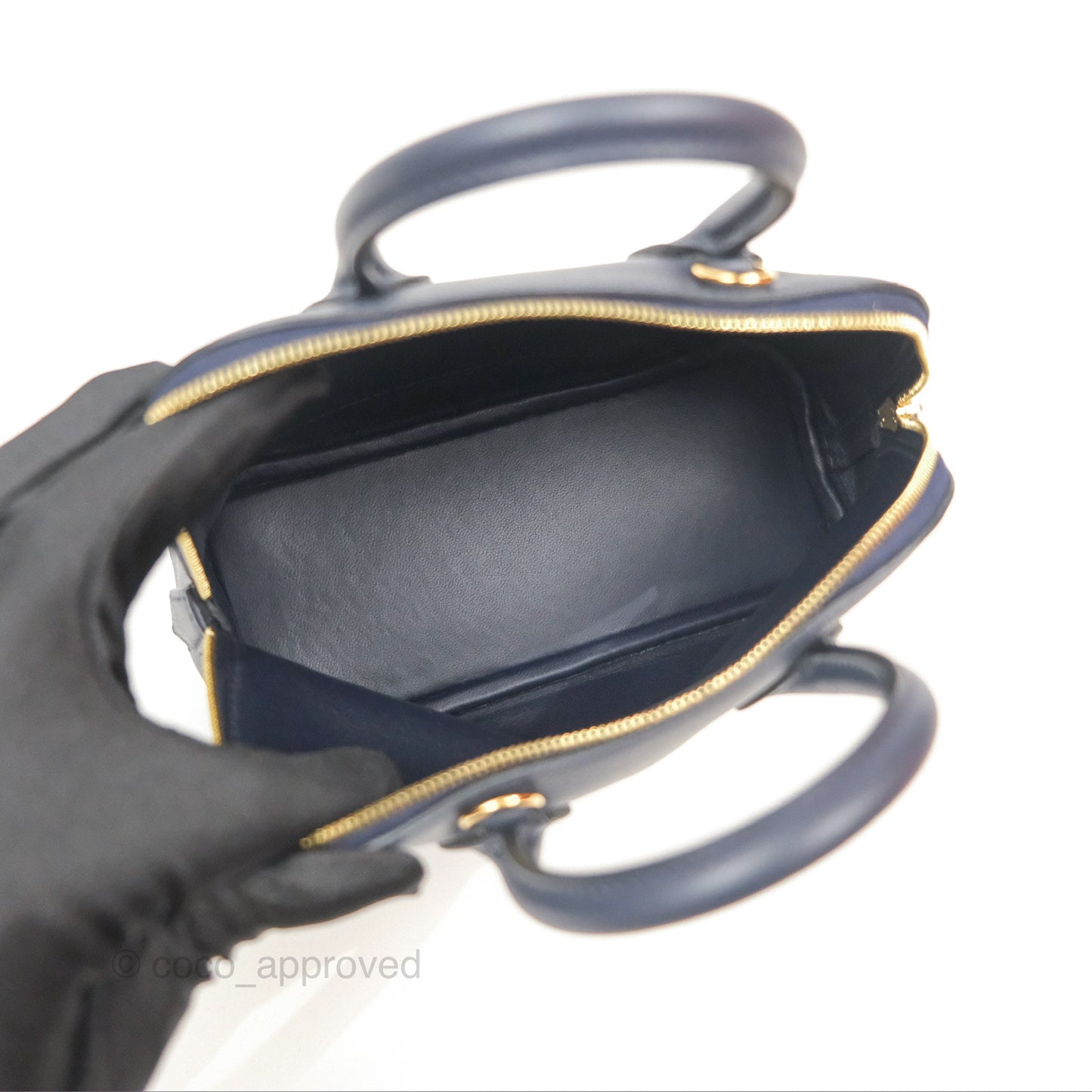 Hermès Bolide Mini 1923 Bleu Nuit 2Z Evercolor Gold Hardware