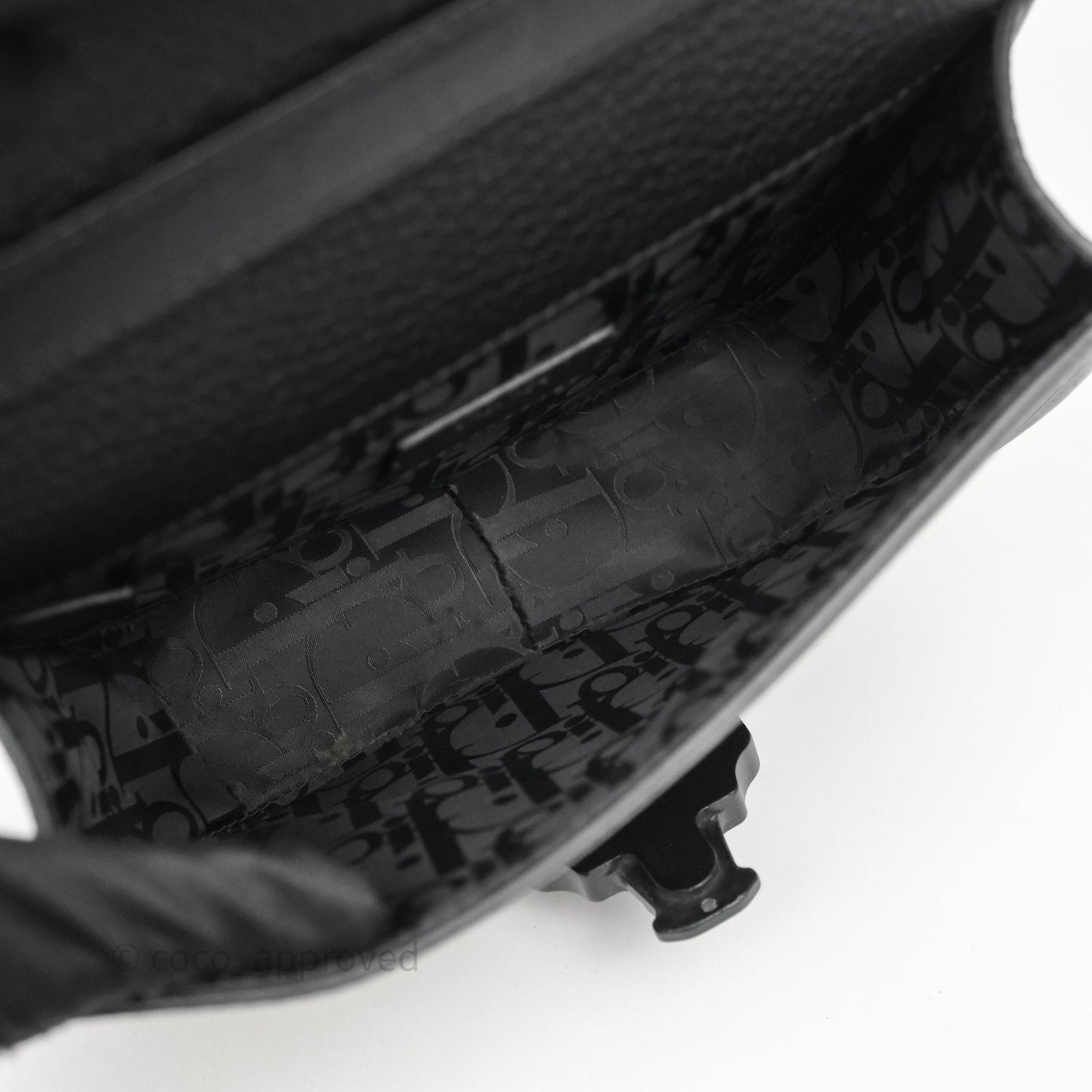 Dior Men's Mini Gallop Bag Black Grained Calfskin
