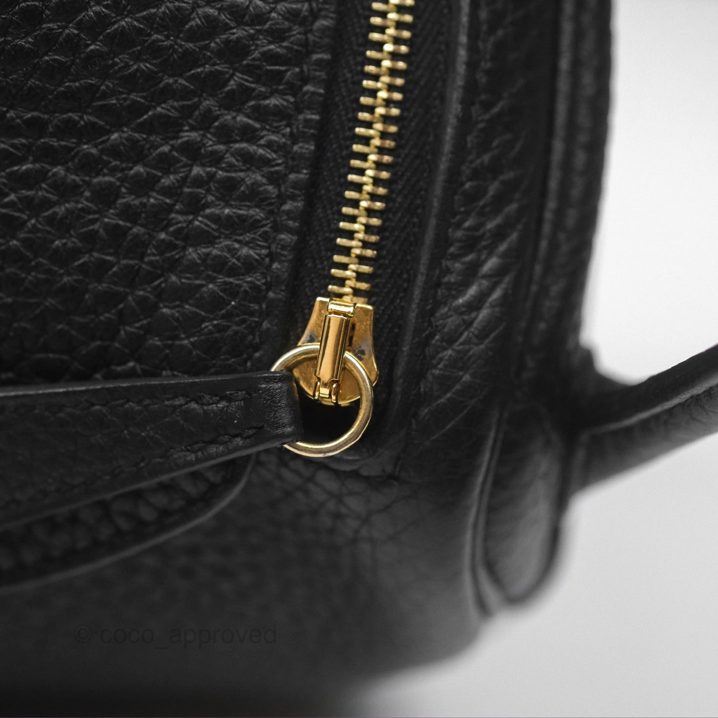 Hermès Mini Lindy 20 Noir 89 Clemence Gold Hardware