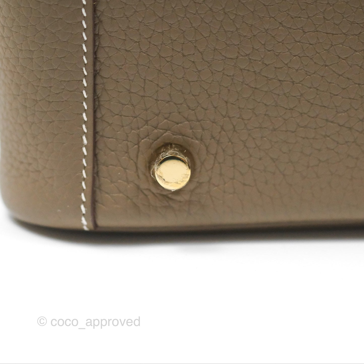 Hermès Lindy 26 Etoupe Clemence Gold Hardware