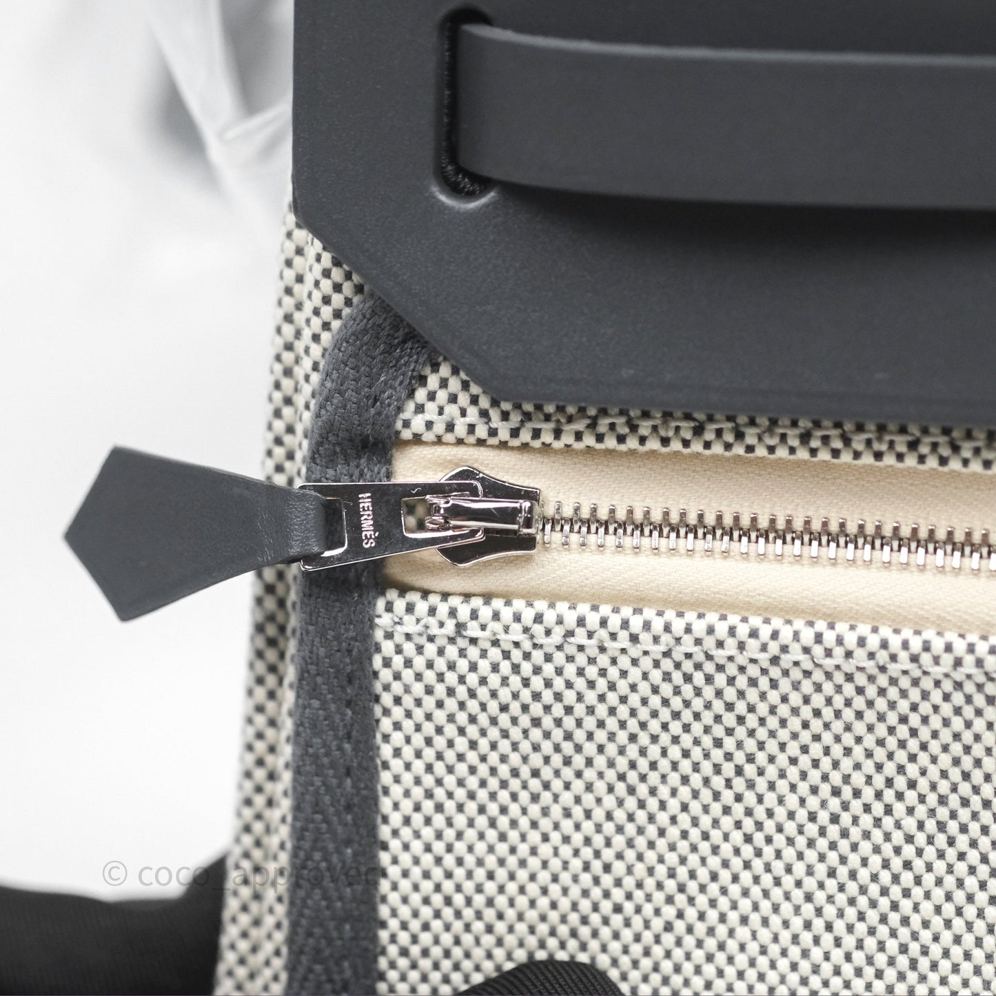 Hermès Herbag Zip 20 Mini Ardoise 85 Canvas Palladium Hardware