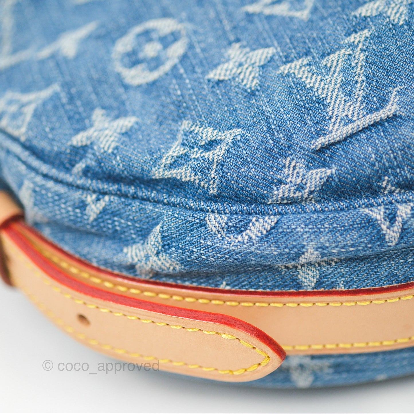 Louis Vuitton Croissant MM Denim Blue Monogram