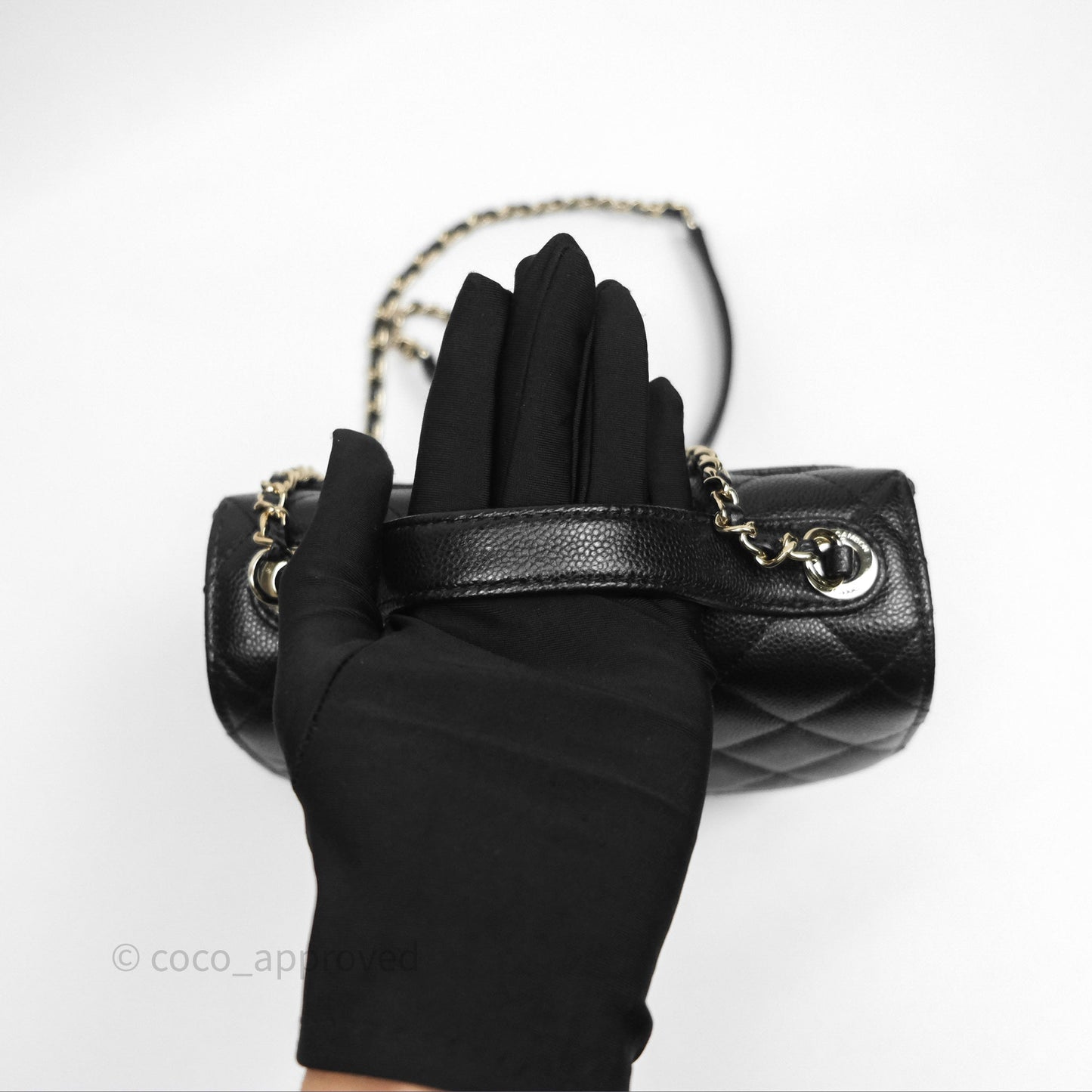 Chanel Quilted Small Business Affinity Flap Black Caviar Gold Hardware