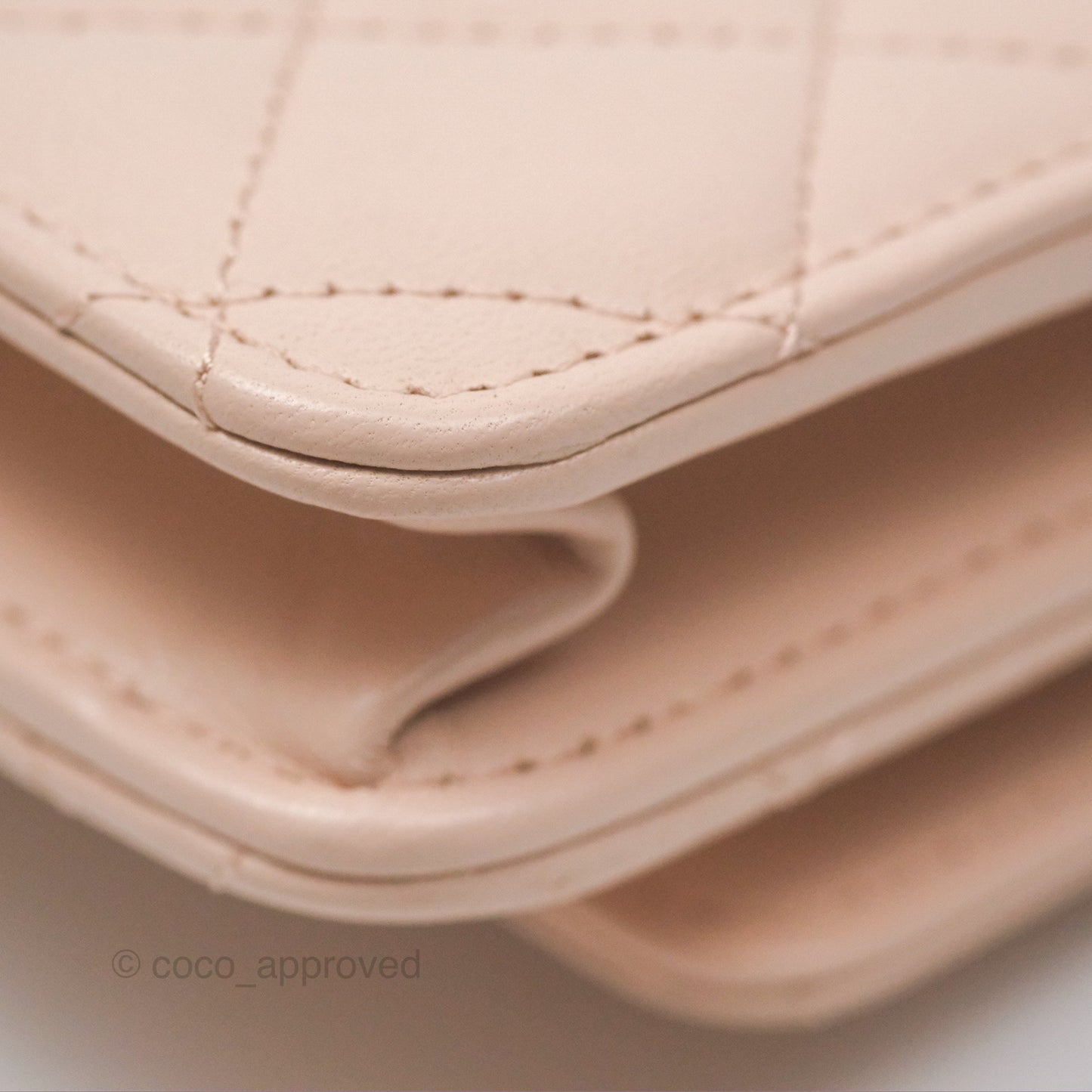 Chanel Trendy CC WOC Quilted Light Pink Lambskin Gold Hardware