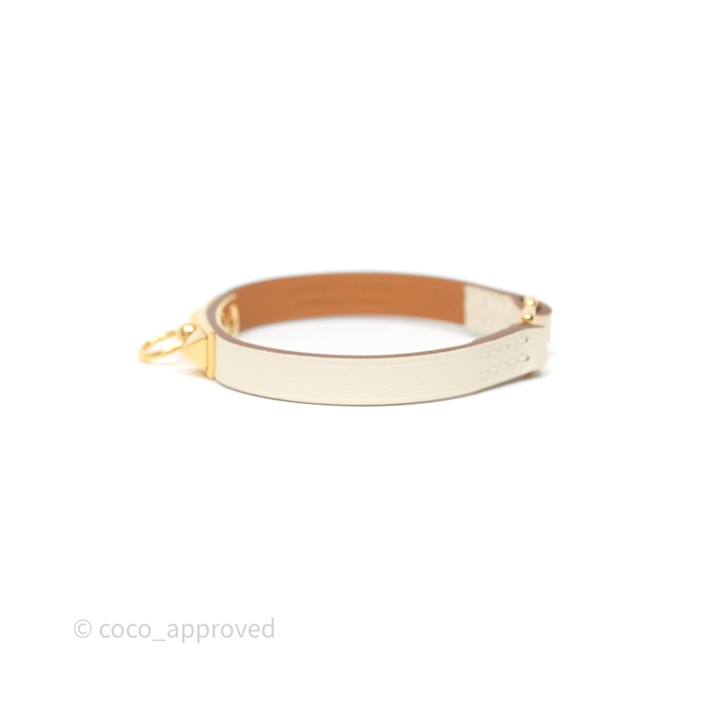 Hermès Rivale Mini Bracelet Nata Swift Gold Hardware