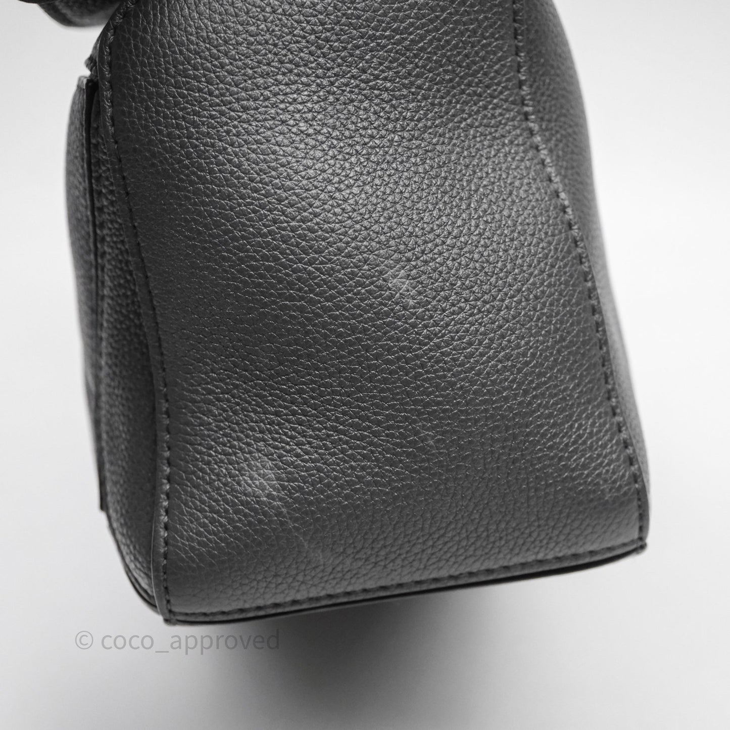 Loewe Small Puzzle Grey Calfskin Edge Bag