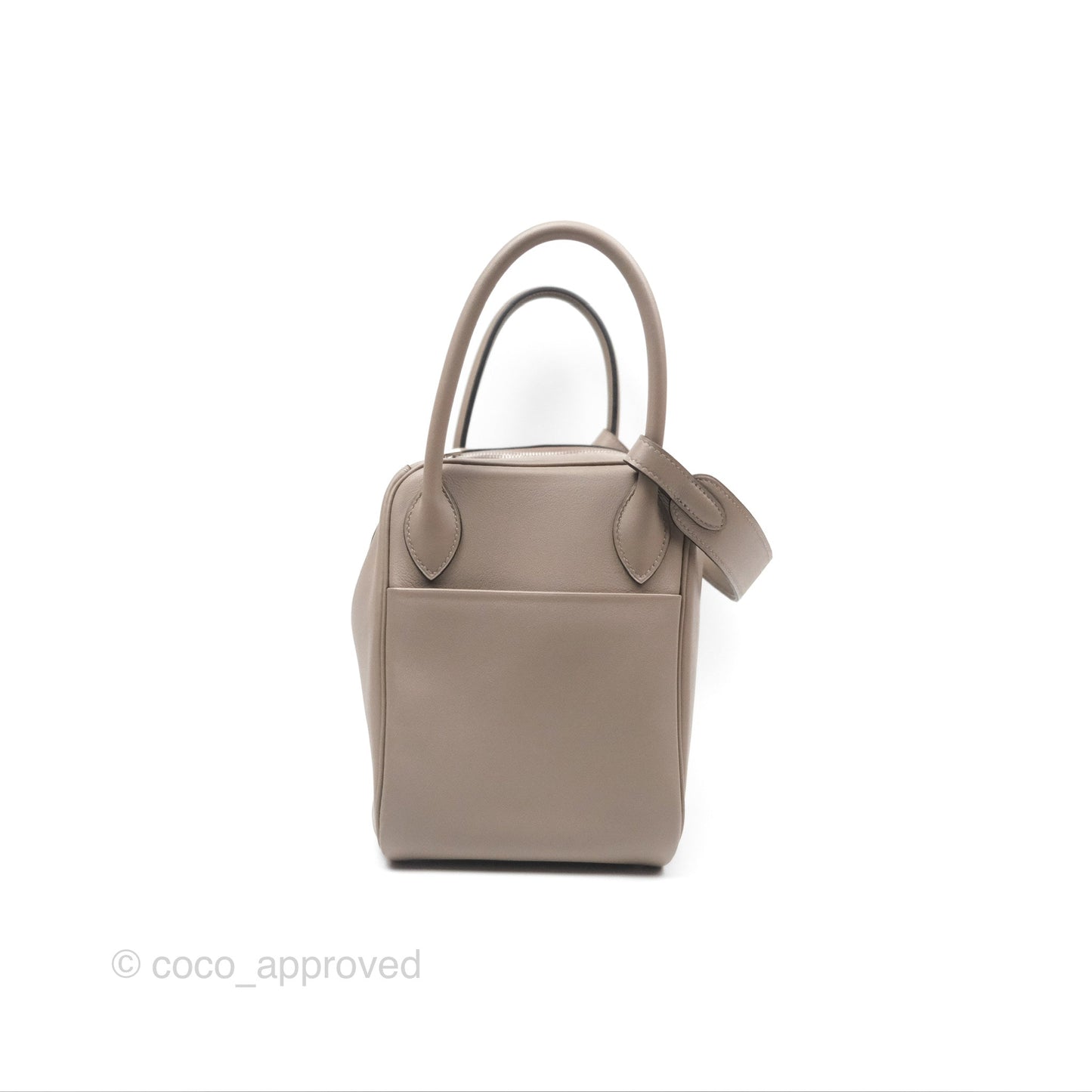 Hermès Lindy 30 Gris Asphalte M8/ Blue Indigo 76 Swift Palladium Hardware