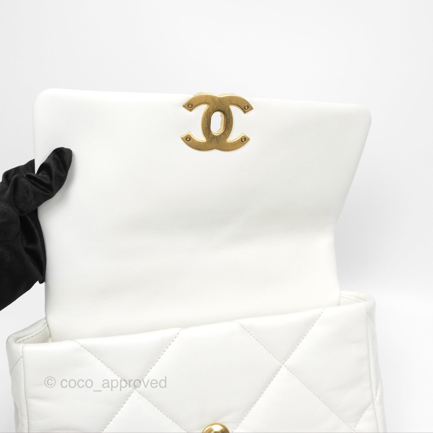 Chanel 19 Small Off White Mixed Hardware