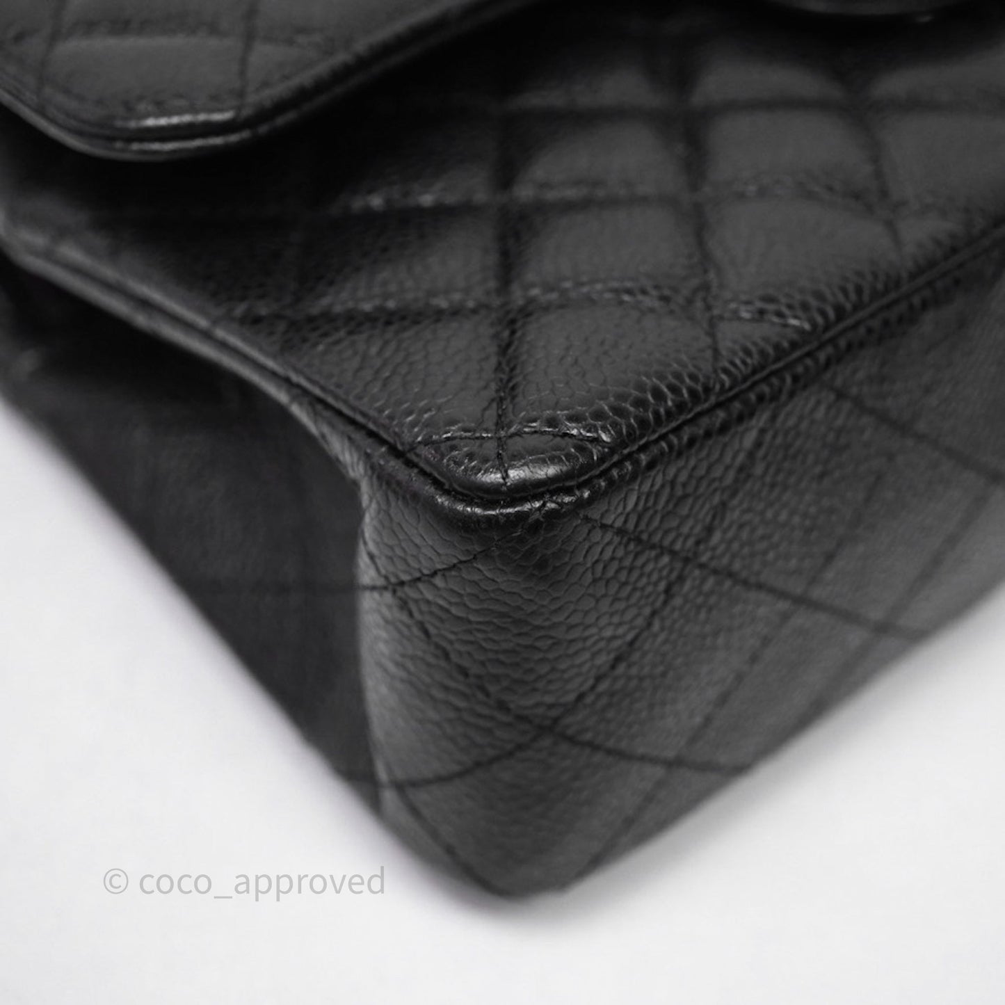 Chanel Small Classic Flap Quilted Black Caviar Silver Hardware