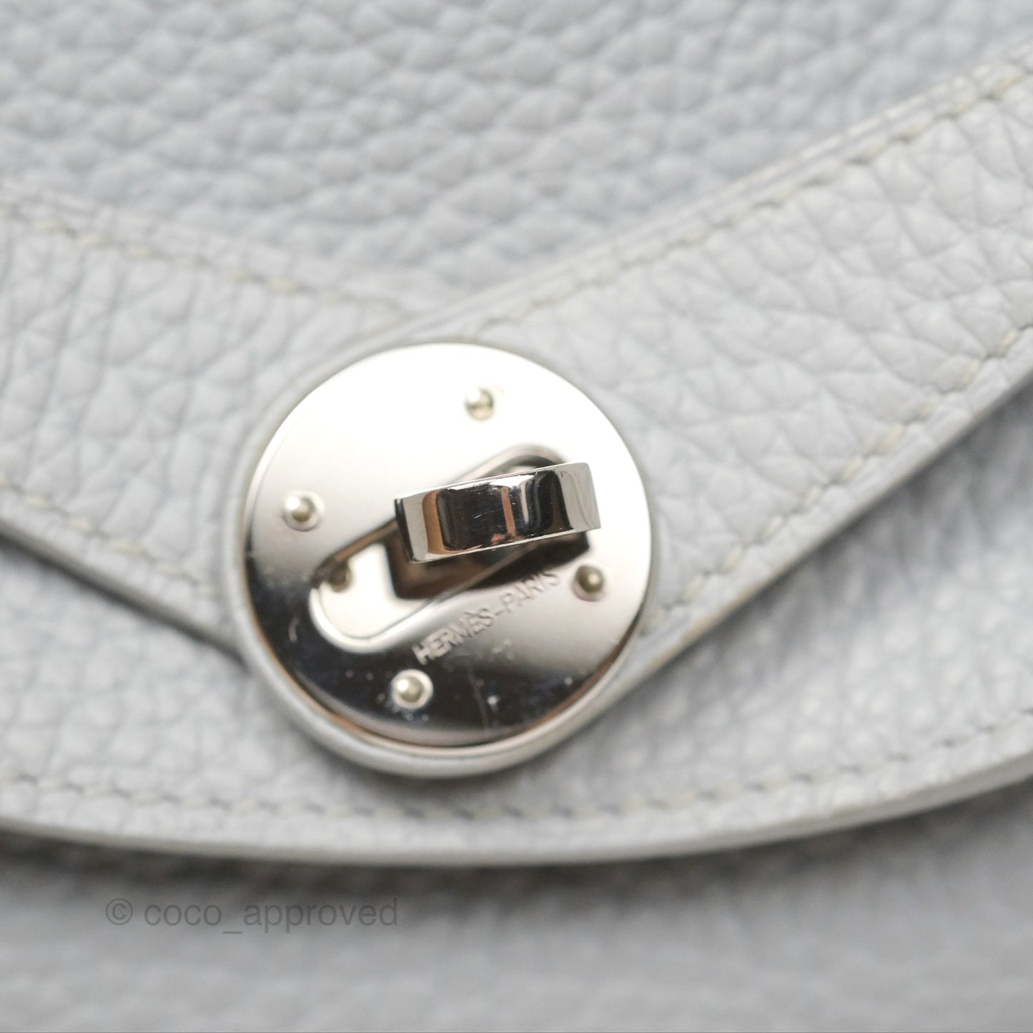 Hermès Lindy 26 Blue Glacier 8U Taurillon Clemence Palladium Hardware