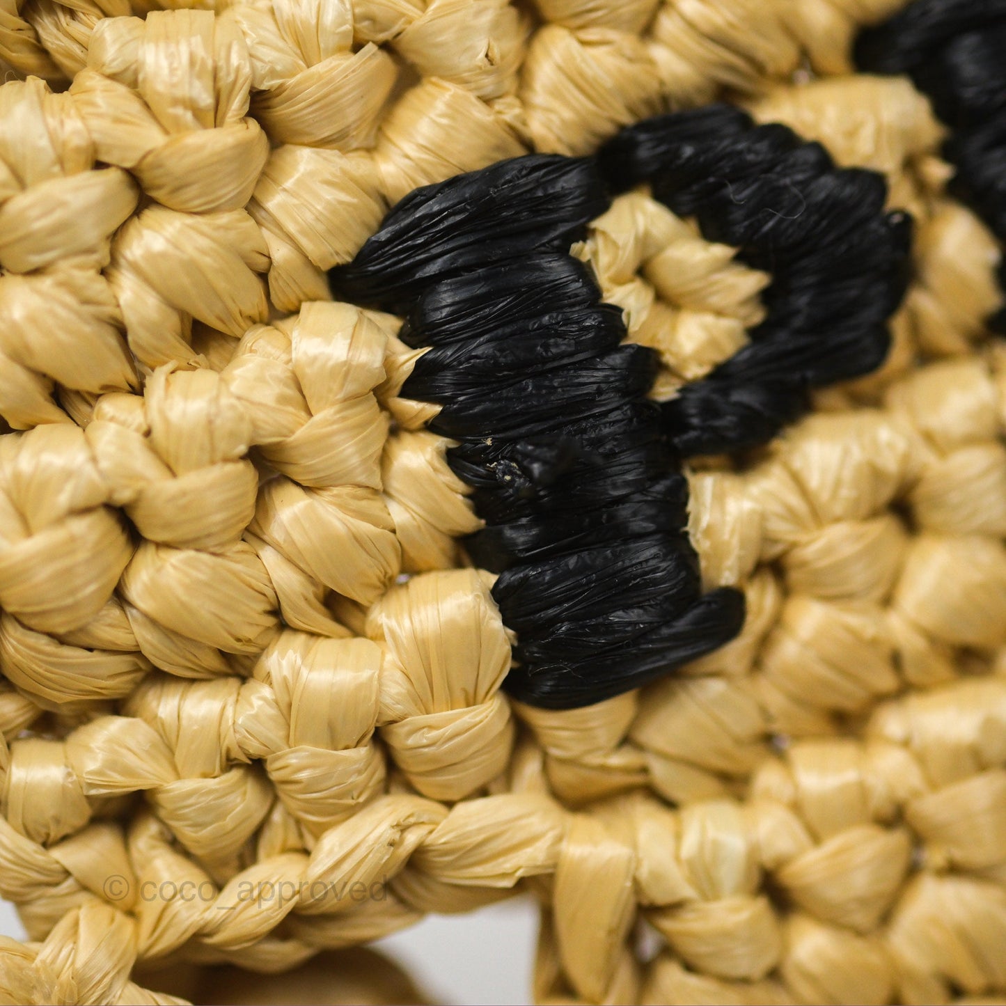 Prada Small Raffia Shopping Tote Bag