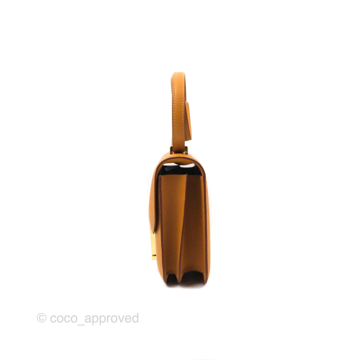 Hermès Constance Mini 18cm Mirror Sesame 2S Epsom Gold Hardware