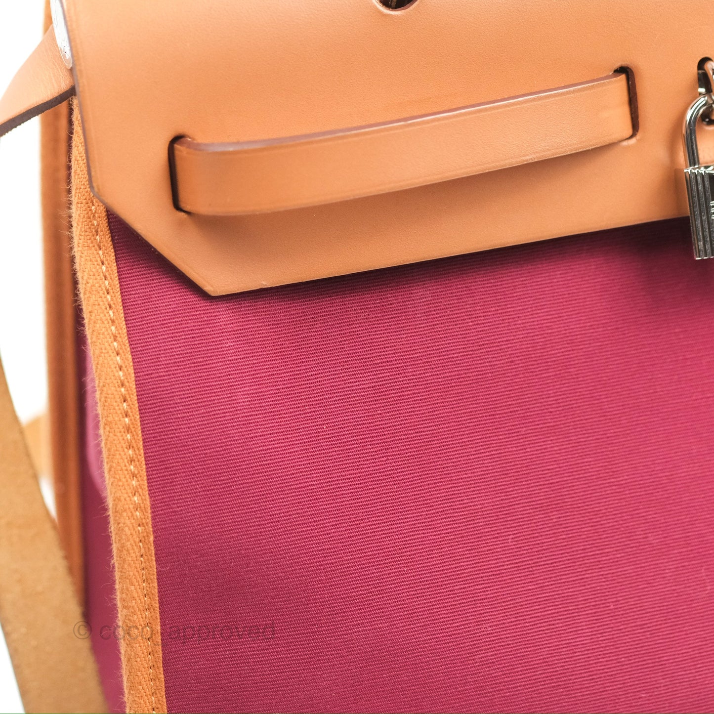 Hermès Herbag Zip 31 Retourne Rose Bubblegum Rubis Nature Canvas Palladium Hardware