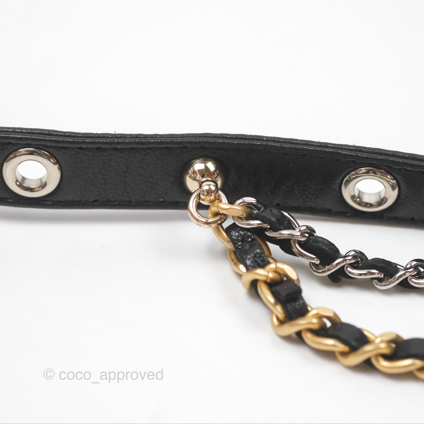 Chanel Vanity With Chain Black Goatskin Mixed Hardware