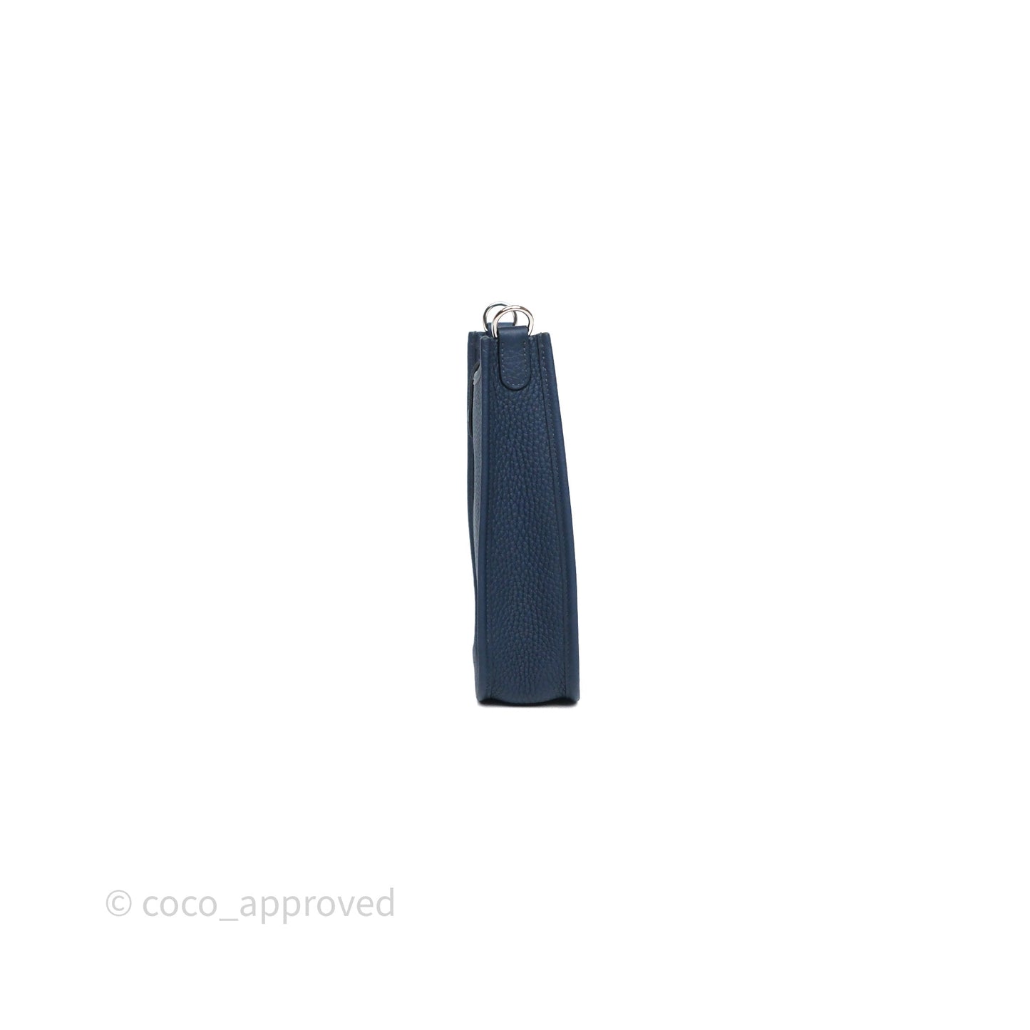 Hermès Mini Evelyne 16 7P Bleu de Prusse Clemence Palladium Hardware