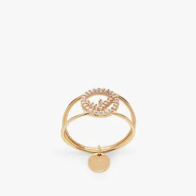 Luxury FendiFF DIAMOND RING