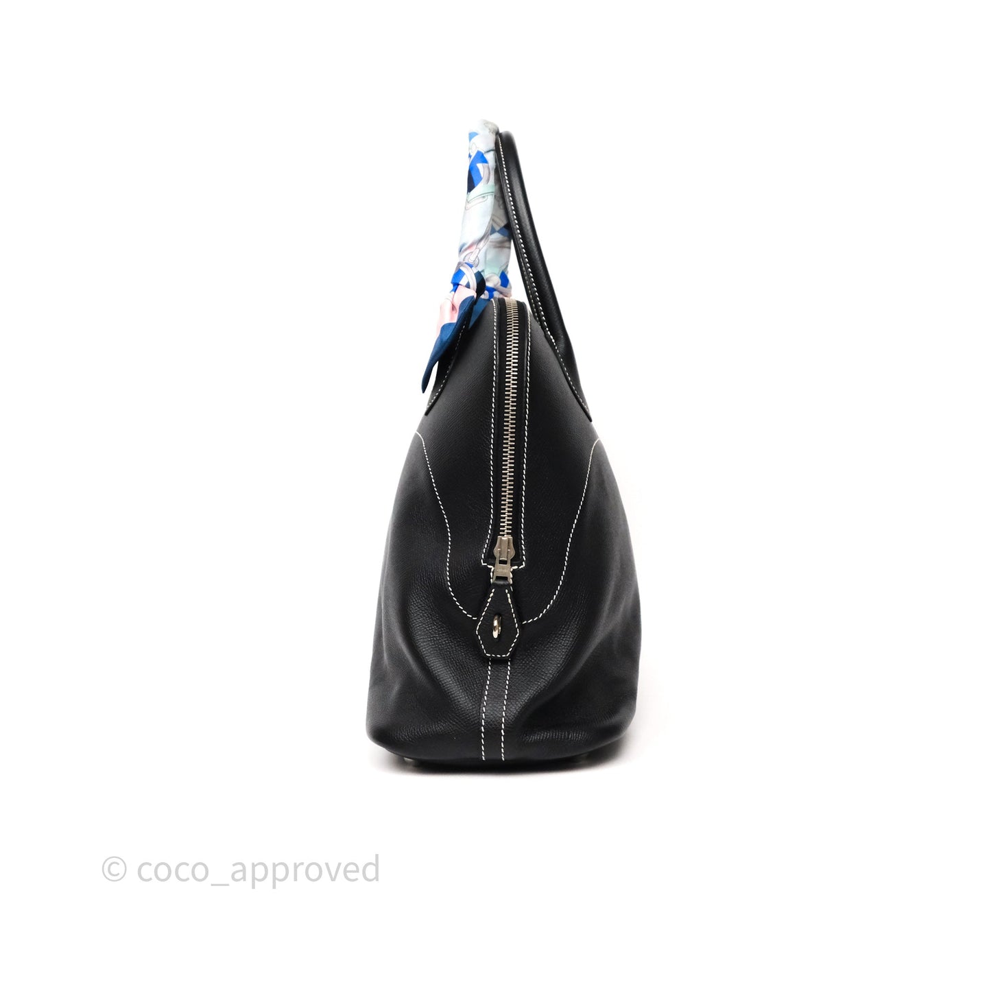 Hermès Bolide Relax 35 Black Noir 89 Epsom Palladium Hardware