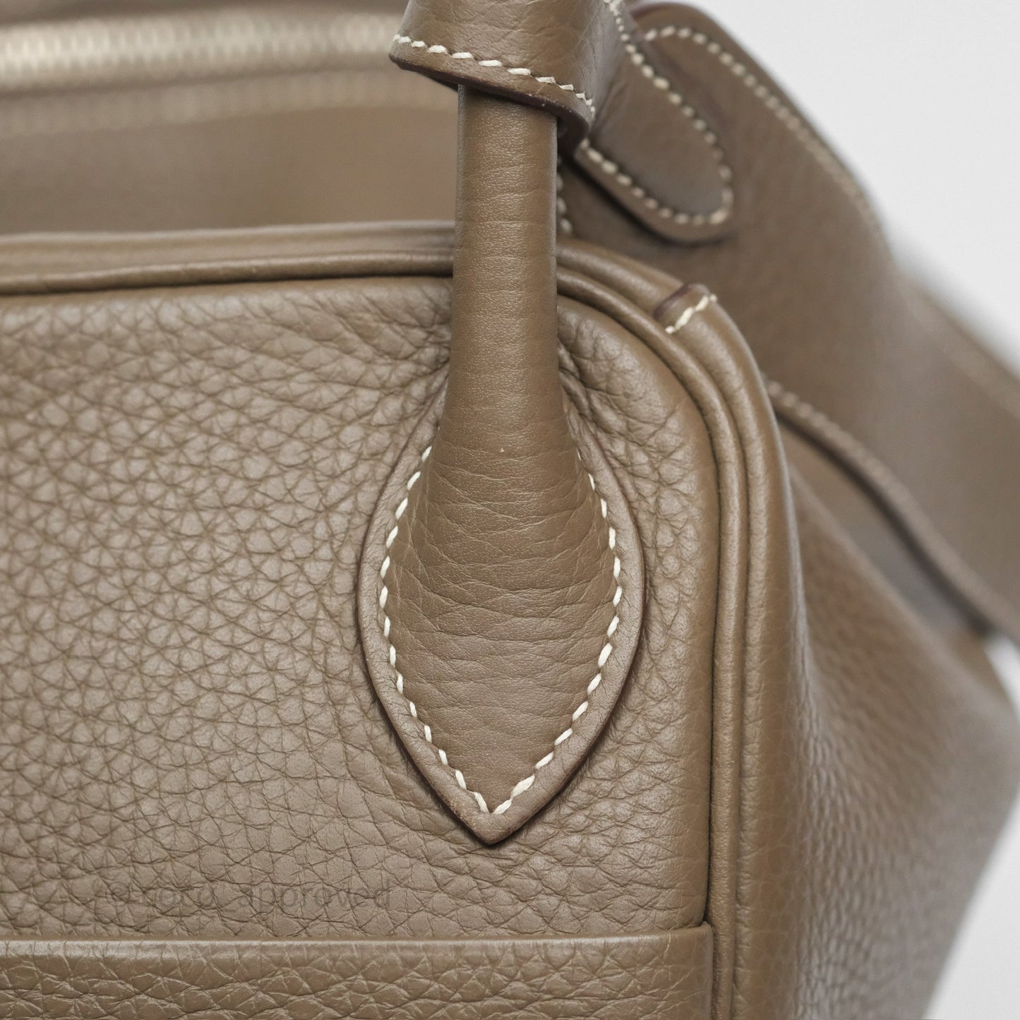Hermès Lindy 30 Etoupe 18 Clemence Palladium Hardware