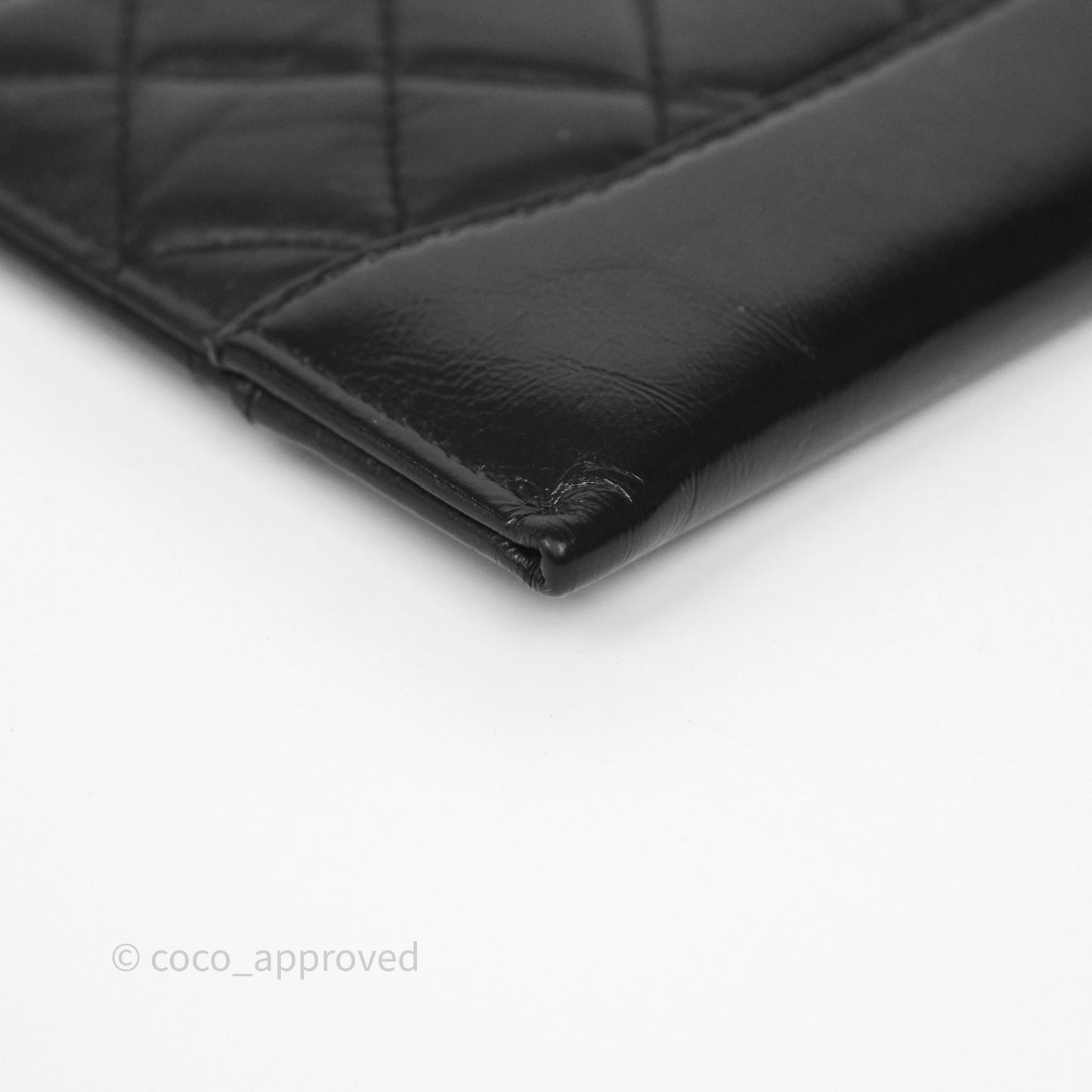 Chanel Quilted Gabrielle Zip Long Wallet Black