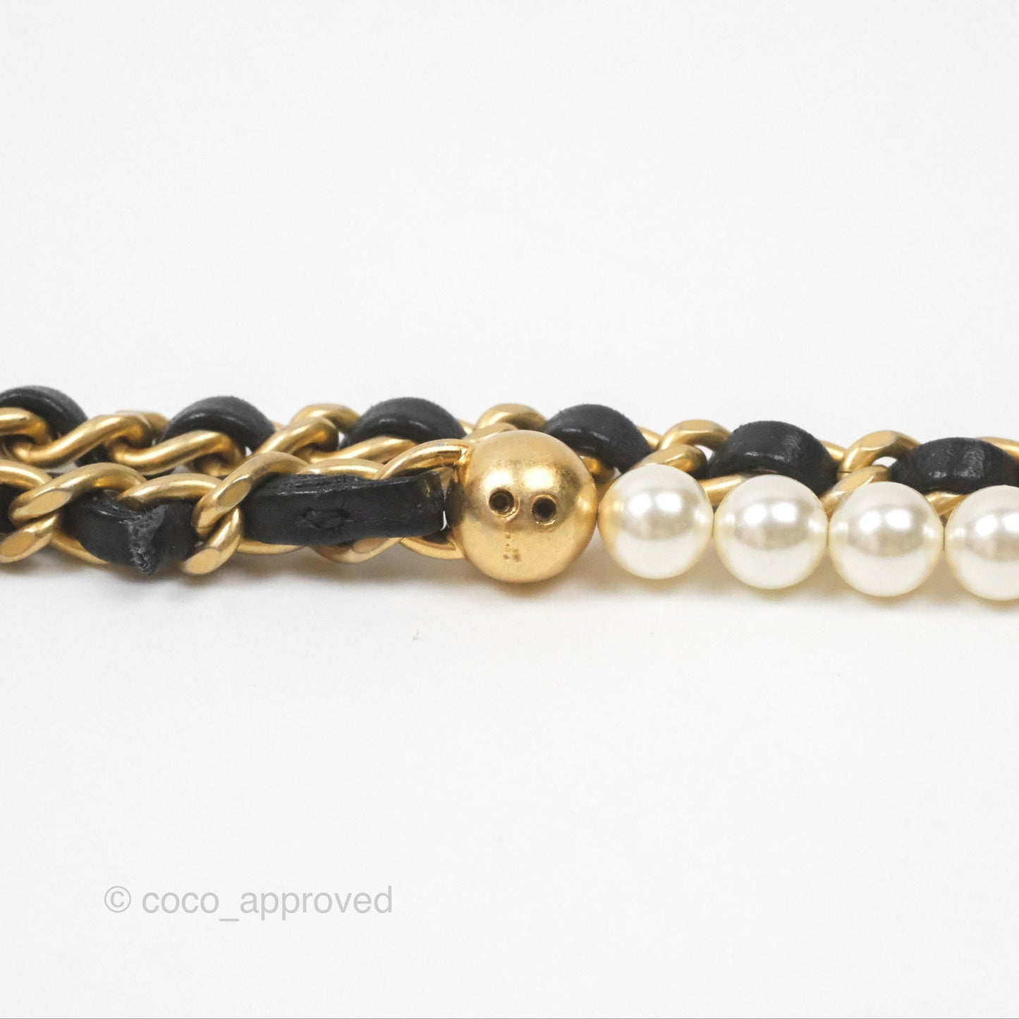 Chanel Quilted My Perfect with Pearl Drawstring Bucket Bag Black Lambskin Aged Gold Hardware