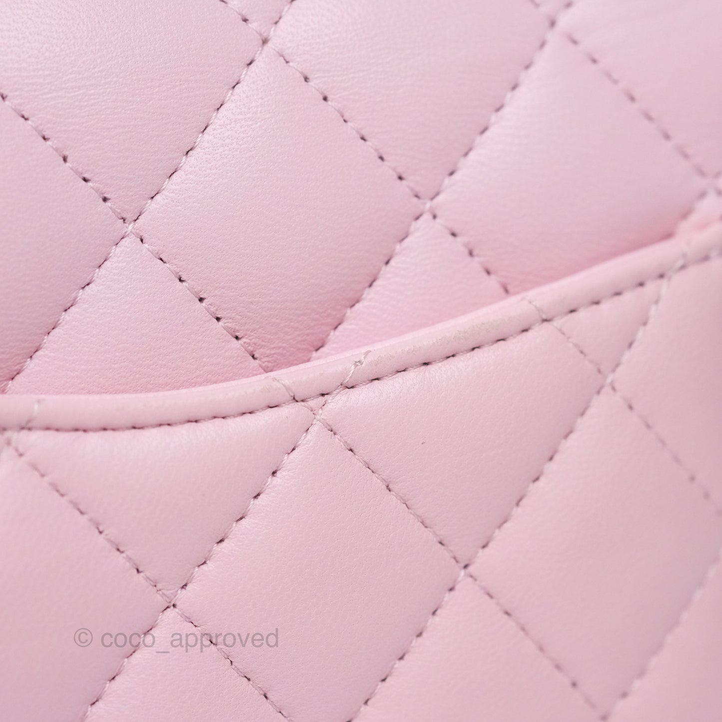 Chanel Mini Square Flap Quilted Pink Lambskin Gold Hardware