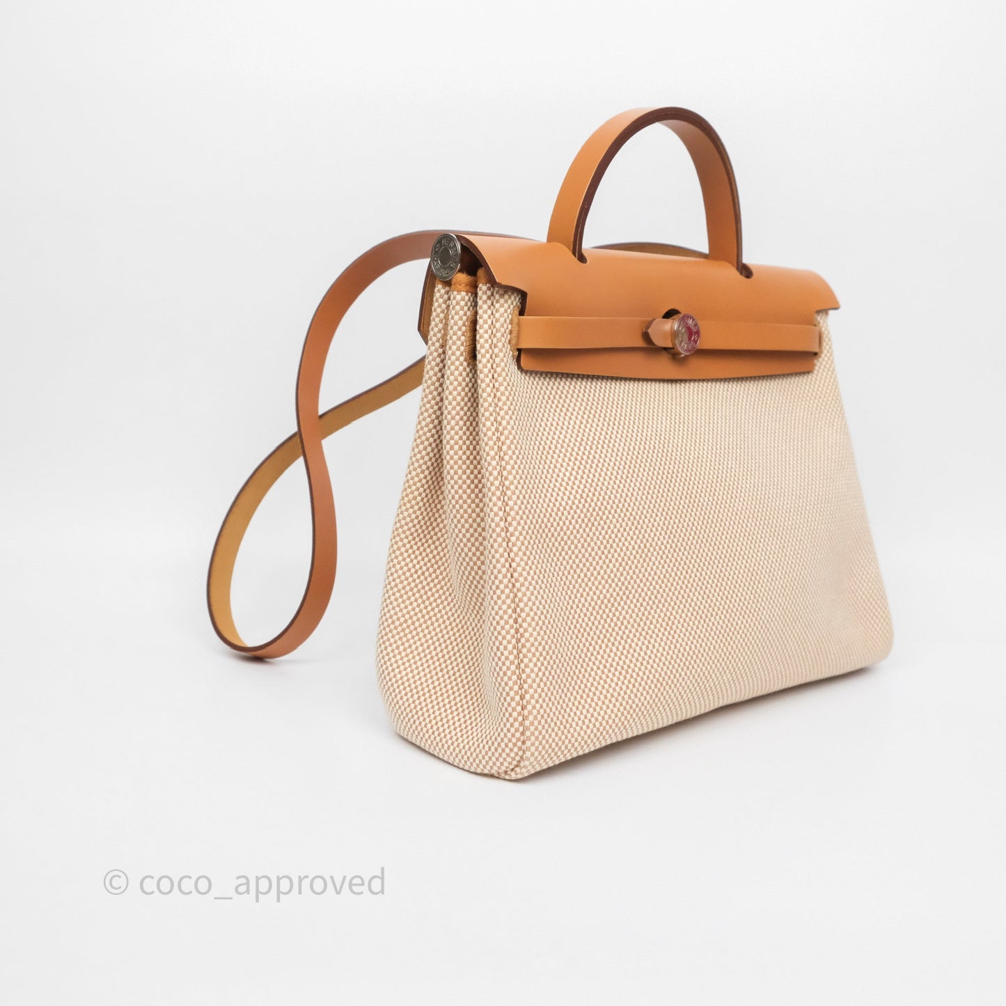 Hermès Herbag Zip 31 Ecru/Beige/Natural Canvas Palladium Hardware