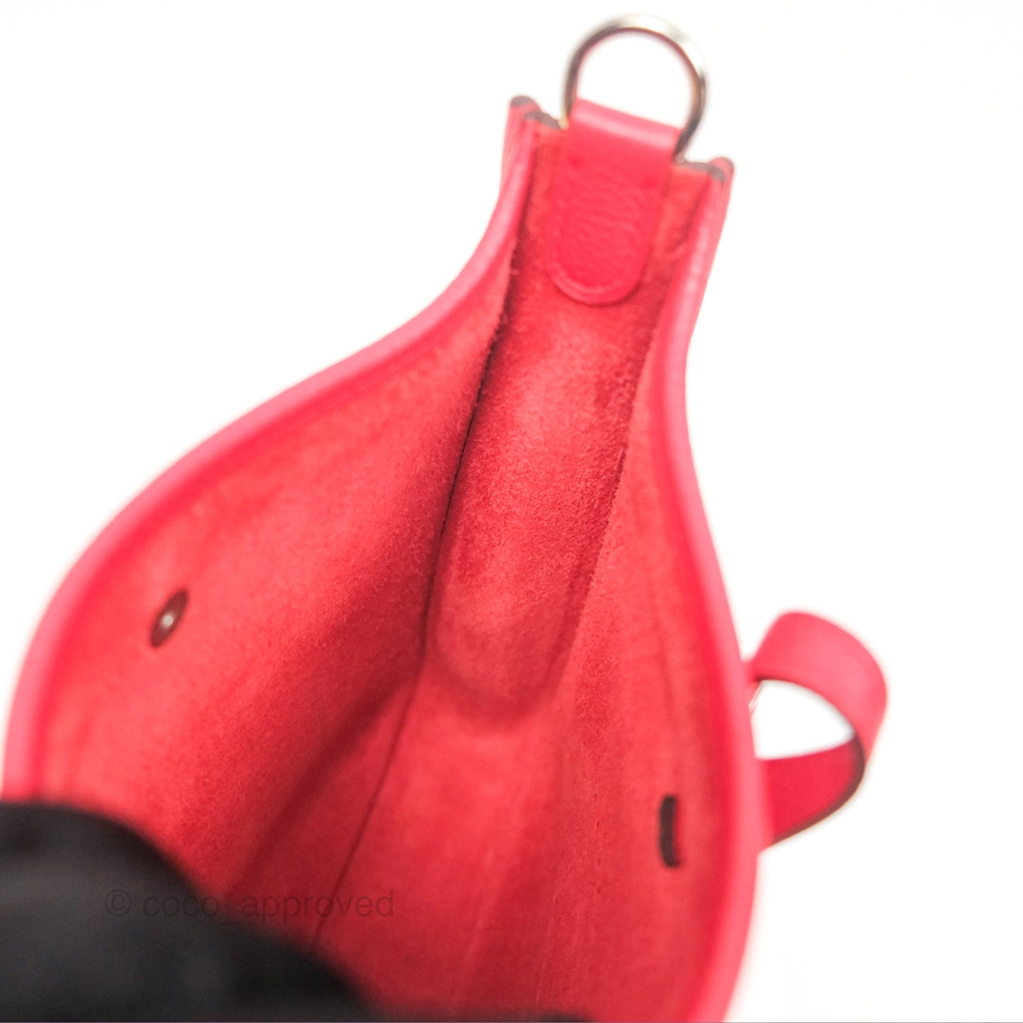 Hermès Mini Evelyne 16 Amazone Rouge de Coeur TM Palladium Hardware