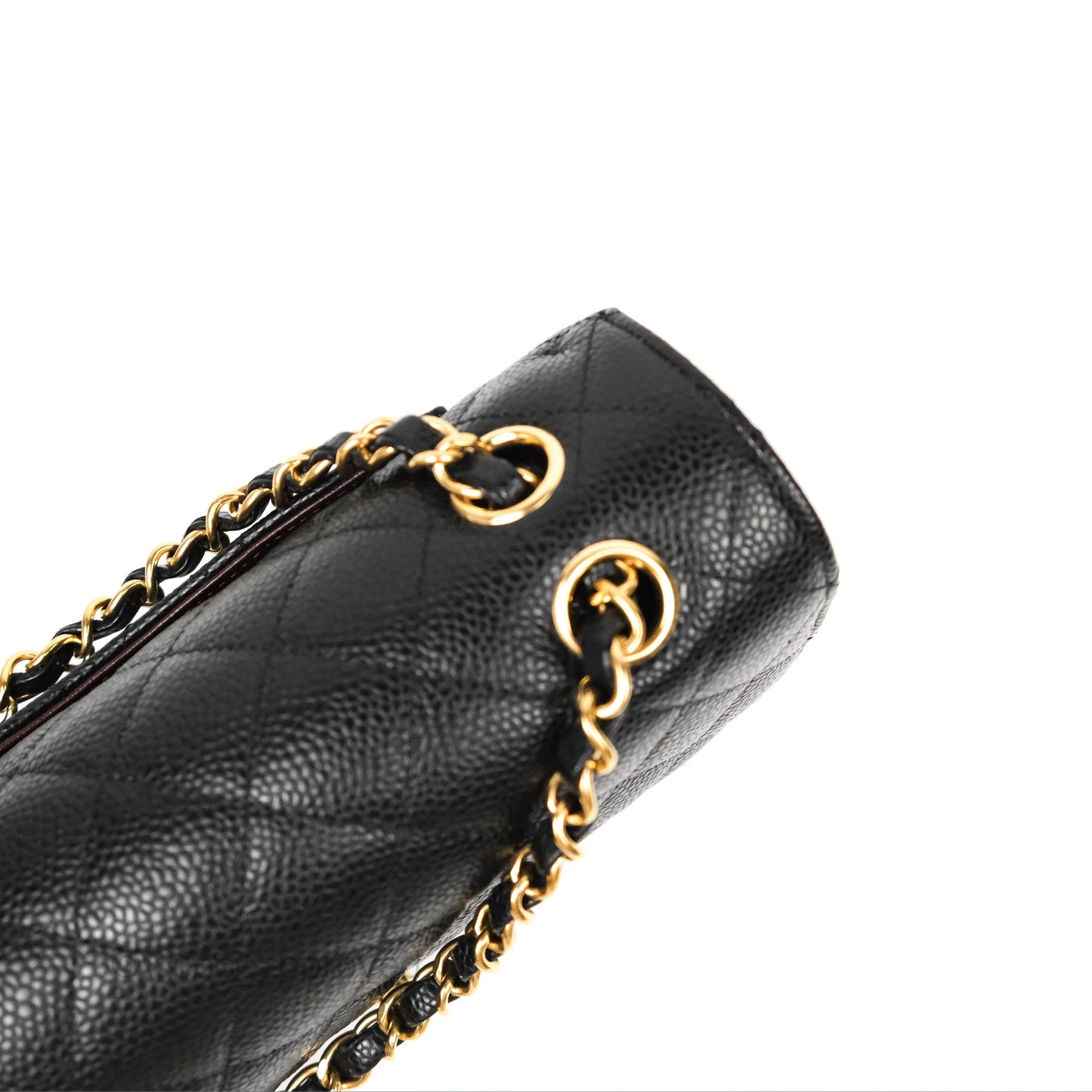 Chanel Small Classic Quilted Flap Black Caviar Gold Hardware