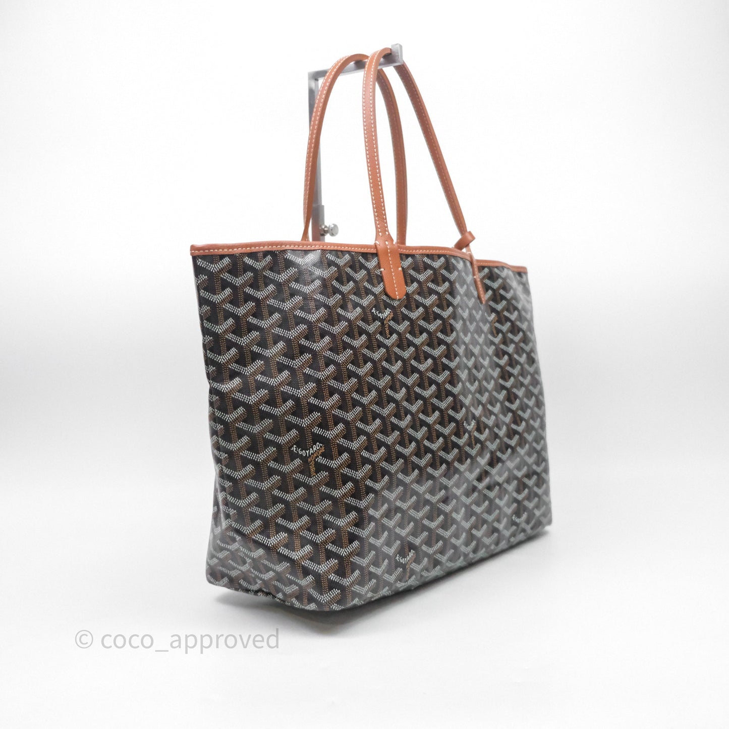Goyard St Louis Tote PM Tan Black