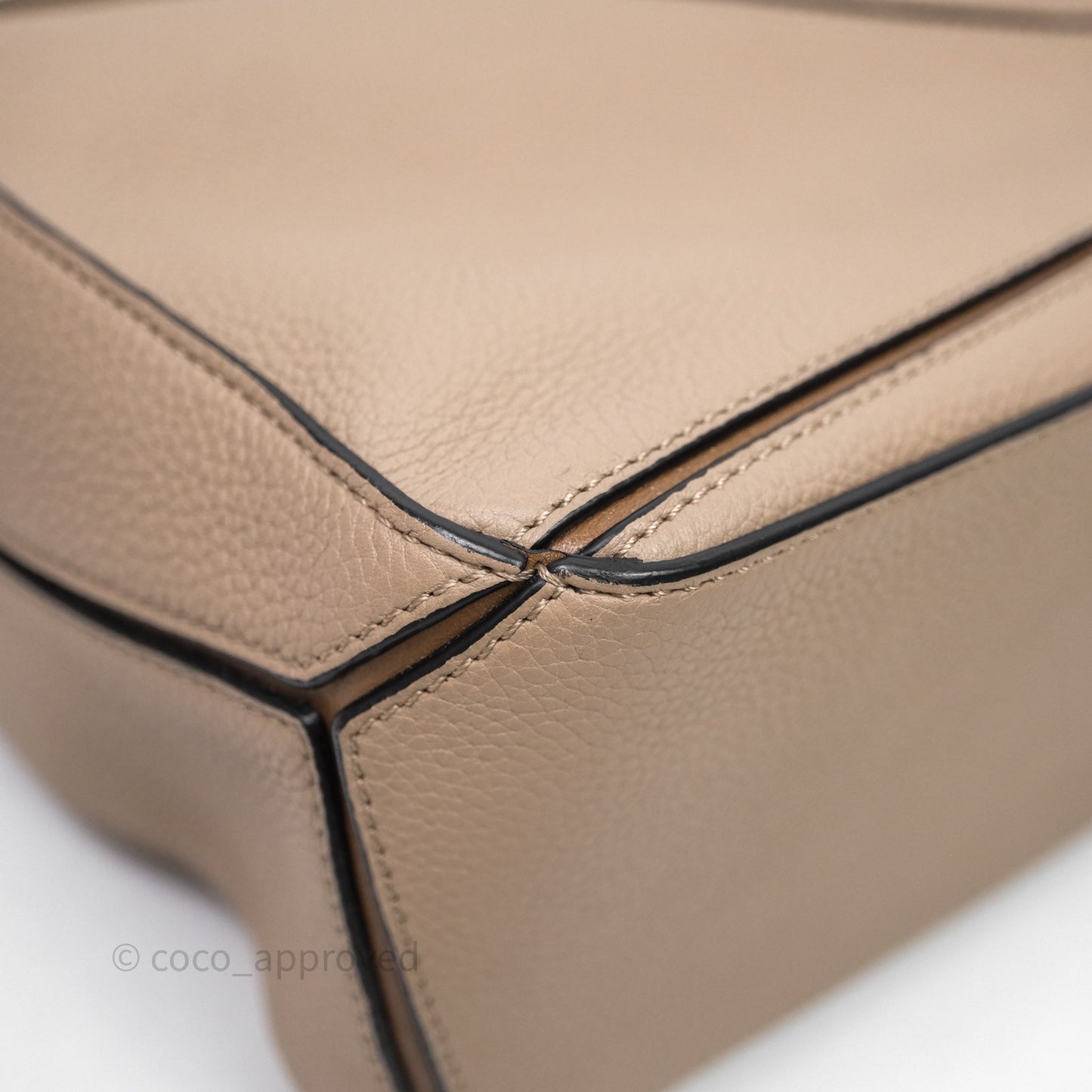 Loewe Small Puzzle Bag Sand Mink Grained Calfskin