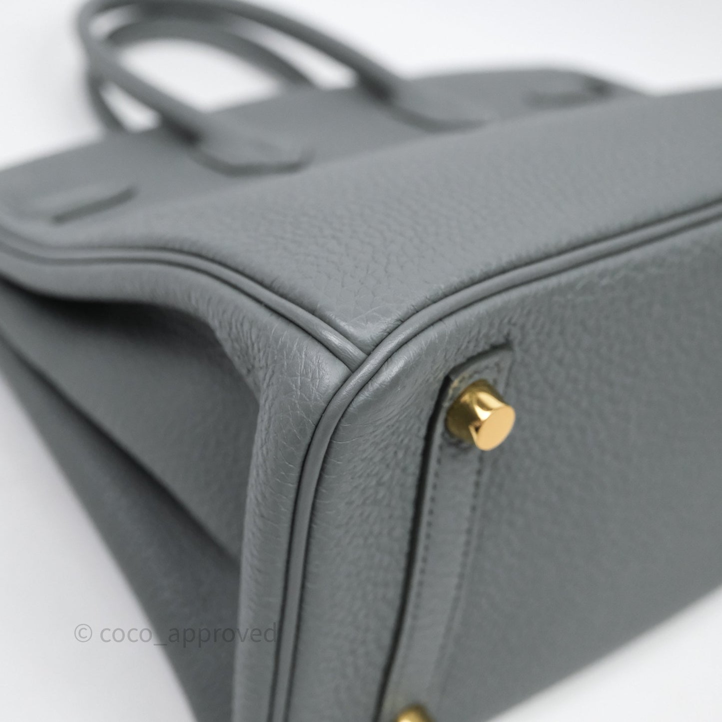 Hermes Birkin 25 Vert Amande Togo Gold Hardware