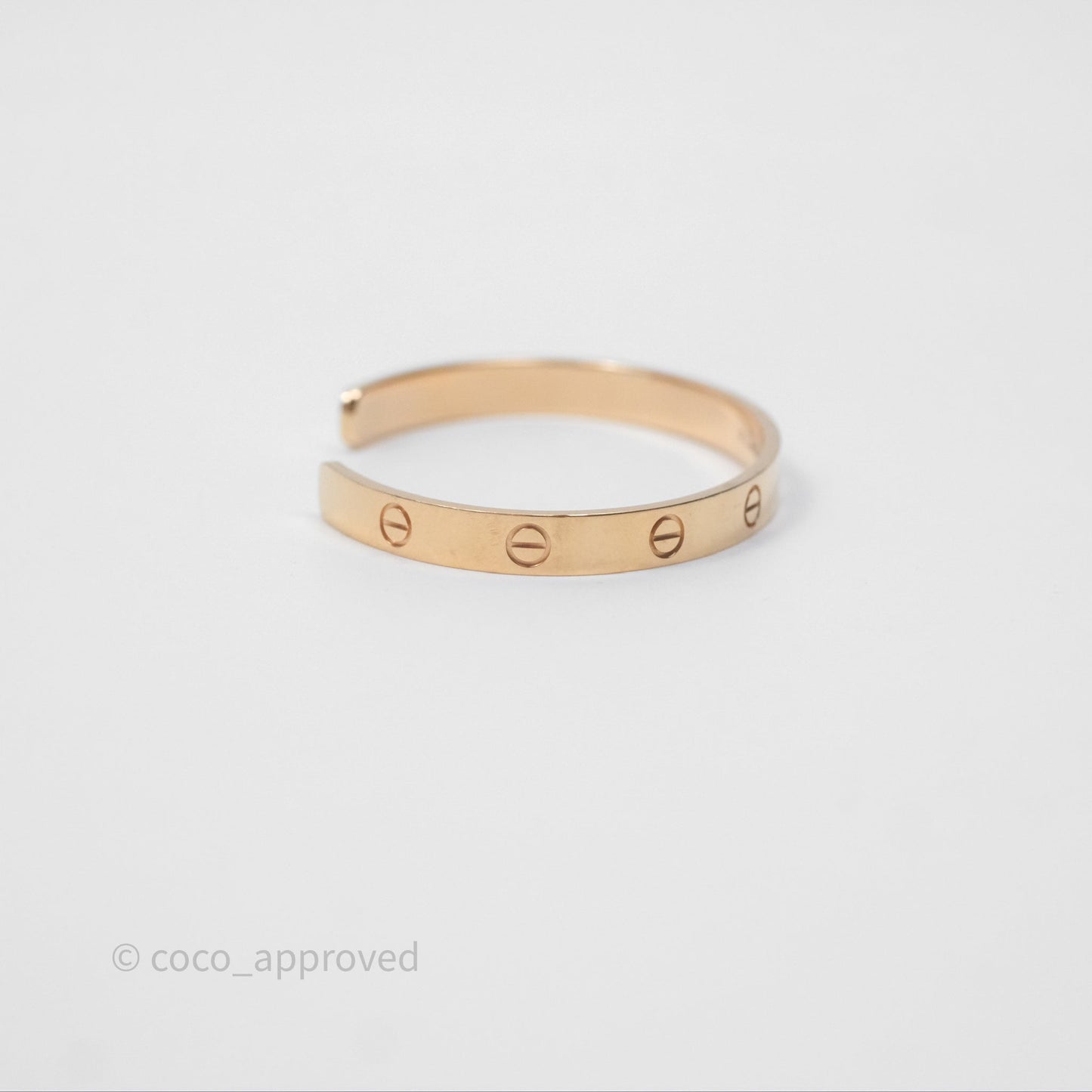 Cartier Love Bracelet Open Classic Model Rose Gold