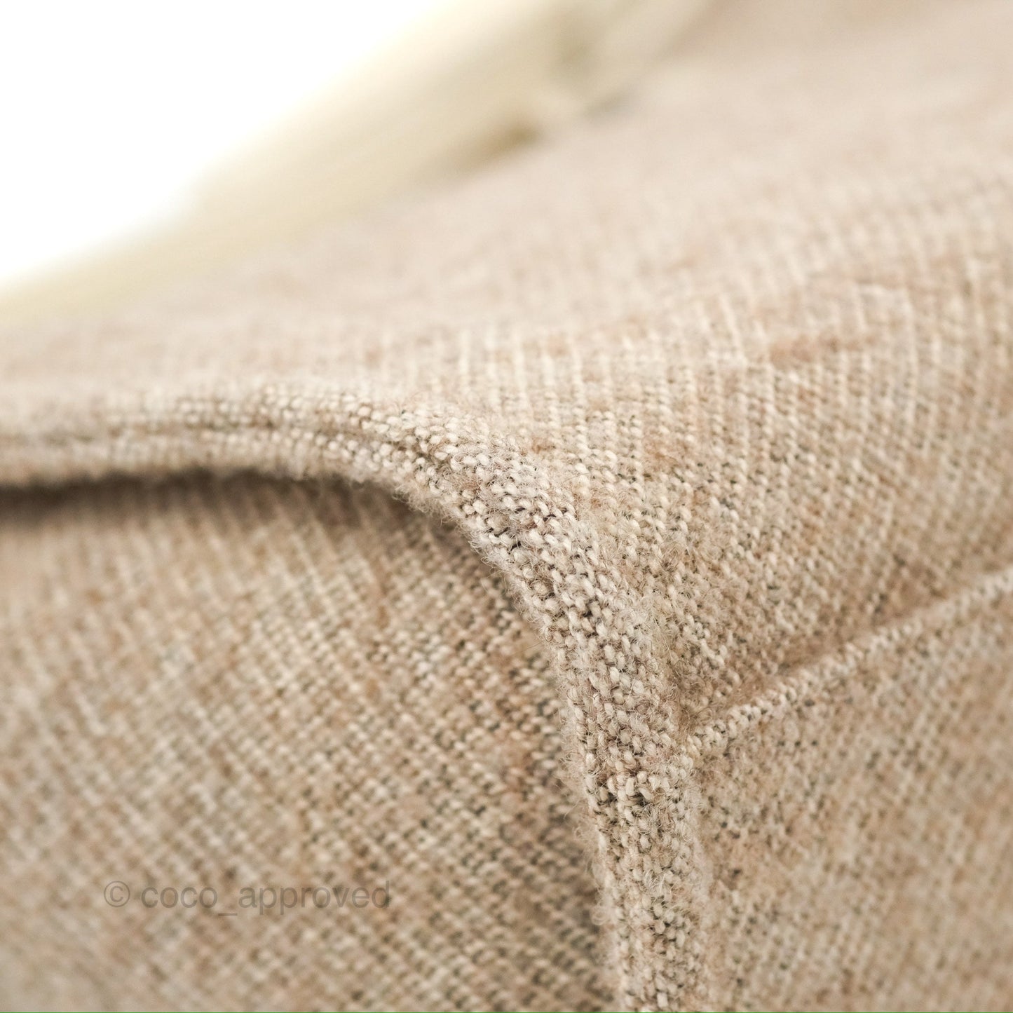 Chanel Medium Deauville Tote Taupe Mixed Fibres Silver Hardware