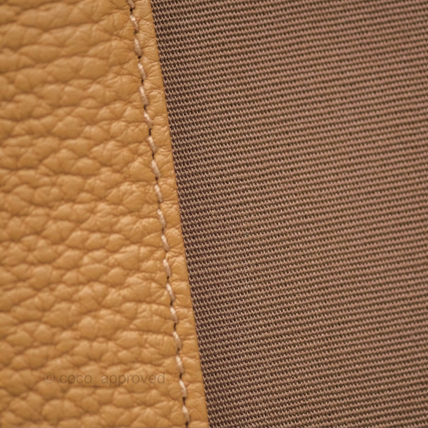 Hermès Garden Party 30 Toile Officier Etoupe 18 -Dune/ Biscuit 48