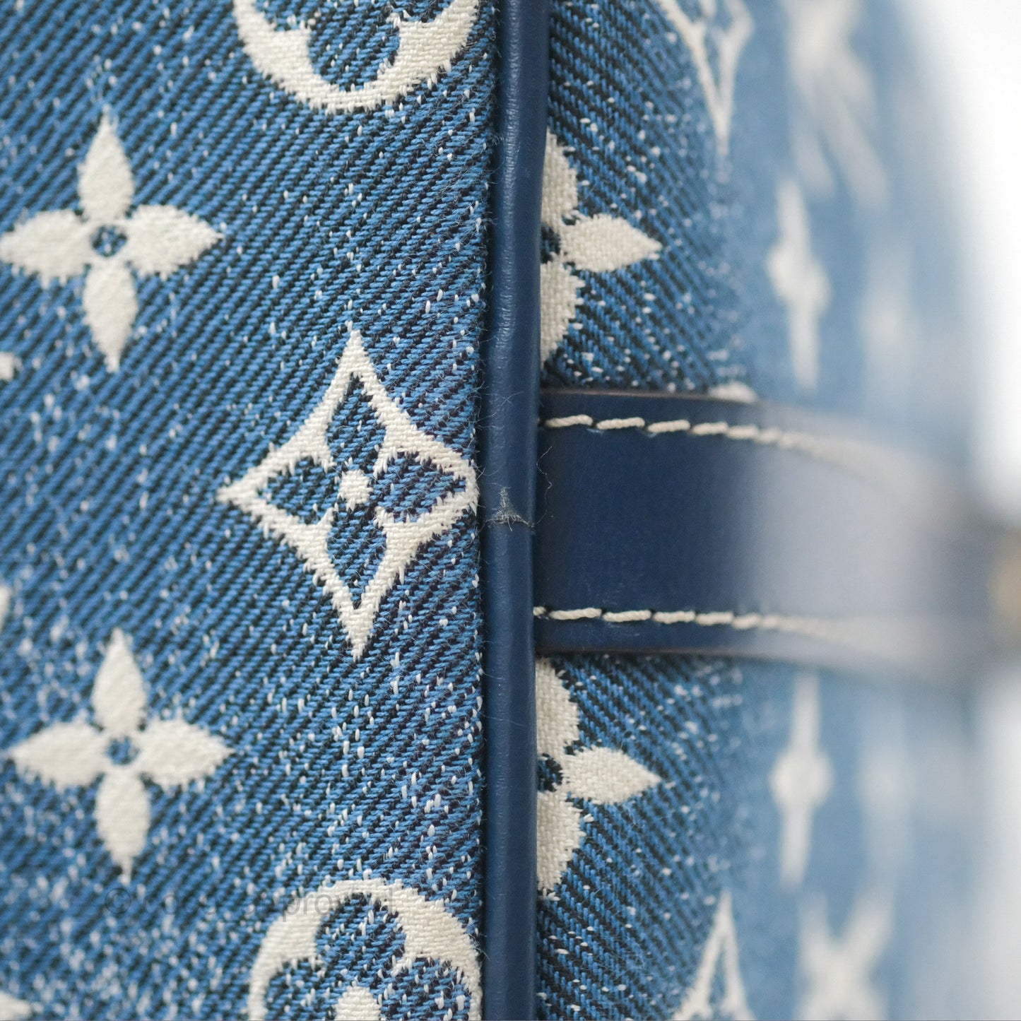 Louis Vuitton Bandouliere Speedy 25 Monogram Blue Denim