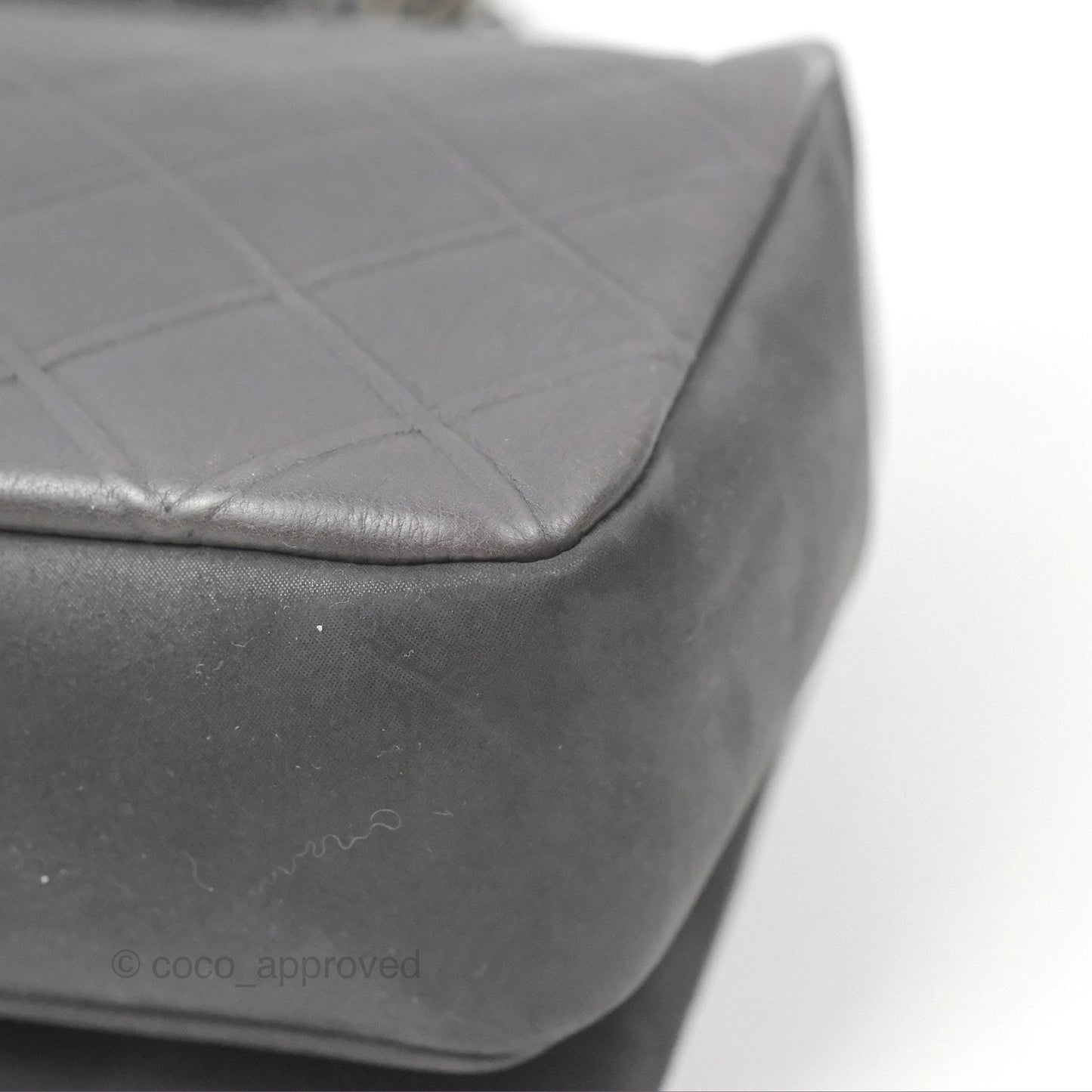 Chanel New Chic Flap Dark Grey Calfskin Ruthenium Hardware