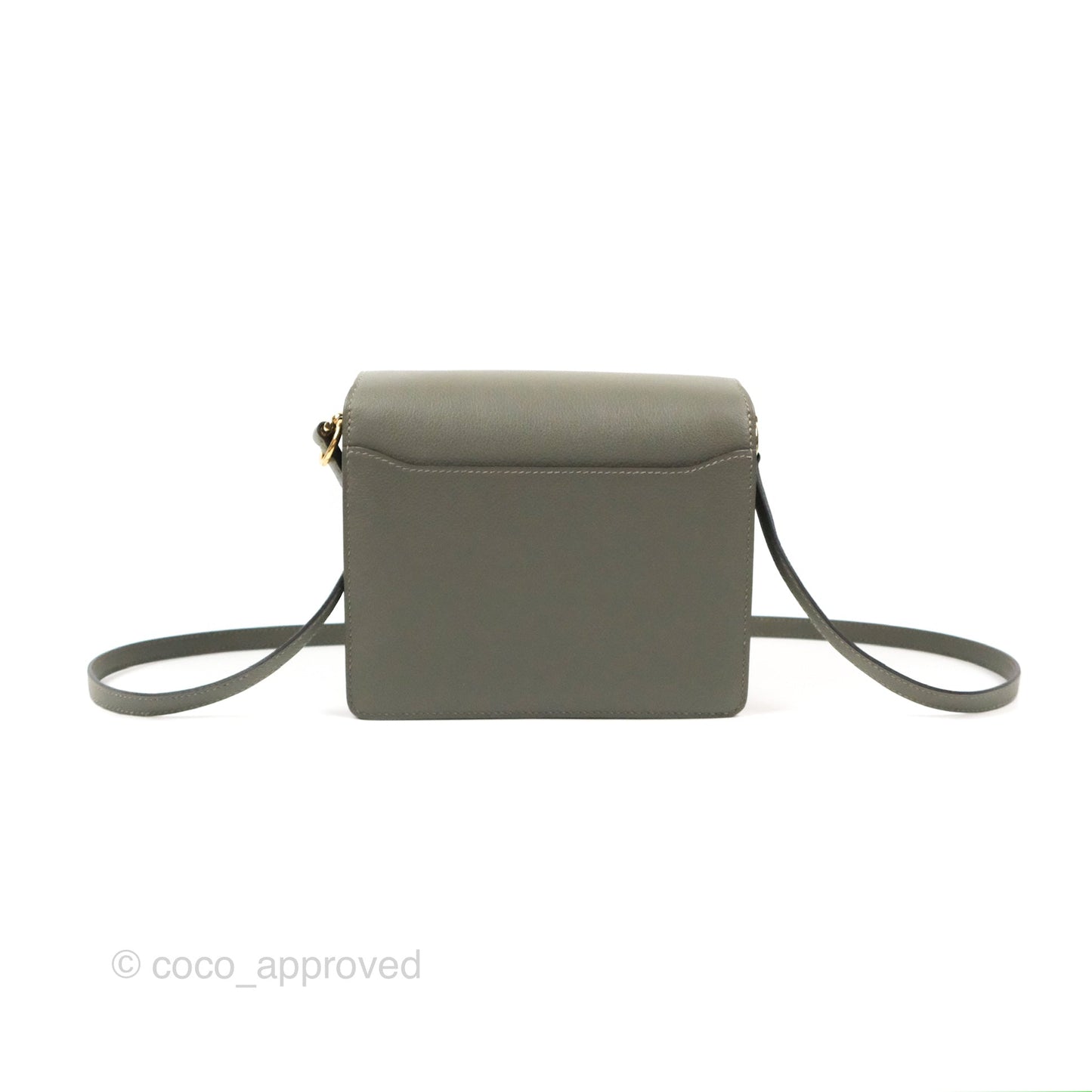 Hermès Roulis Mini 18 Gris Meyer 0L Evercolor Permabrass Hardware