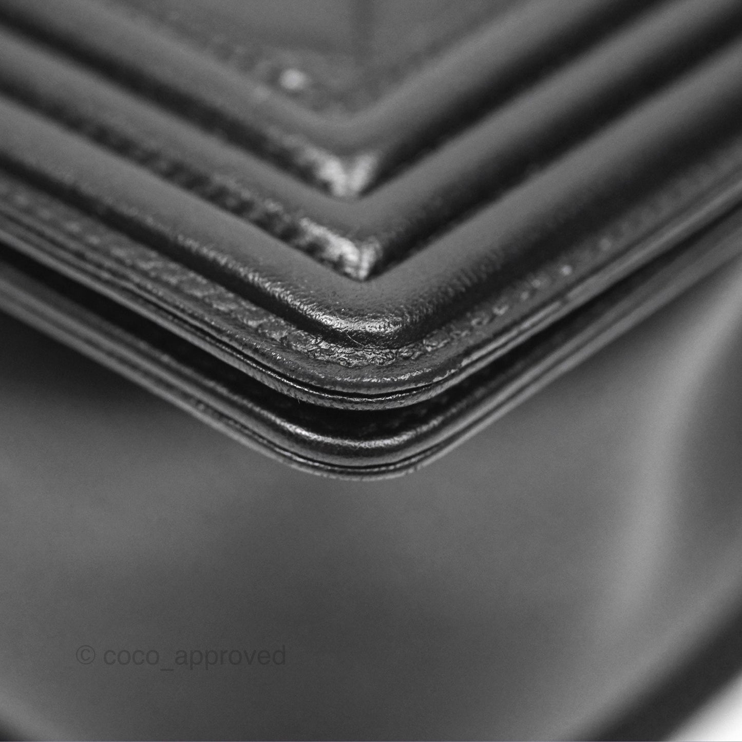 Chanel Quilted New Medium Boy Black Lambskin Ruthenium Hardware