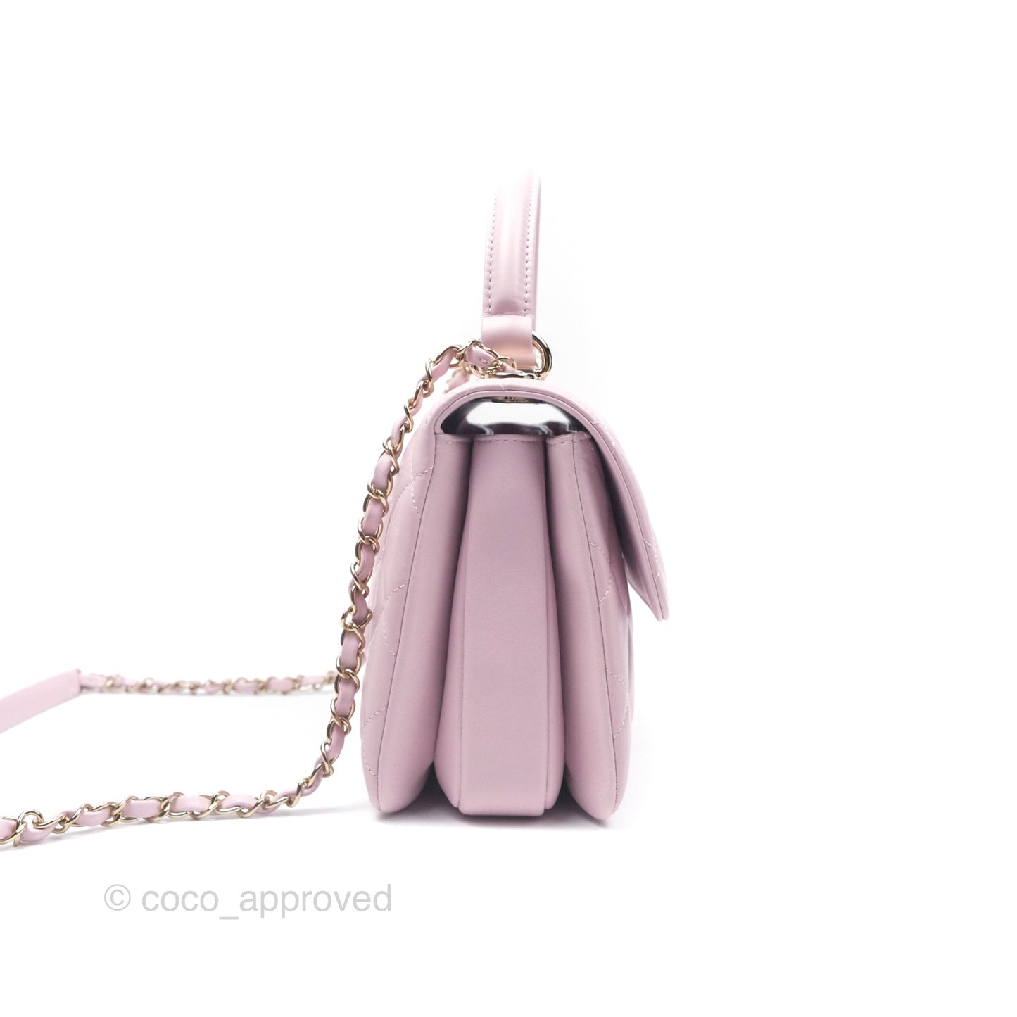 Chanel Small Trendy CC Mauve Pink Lambskin Gold Hardware