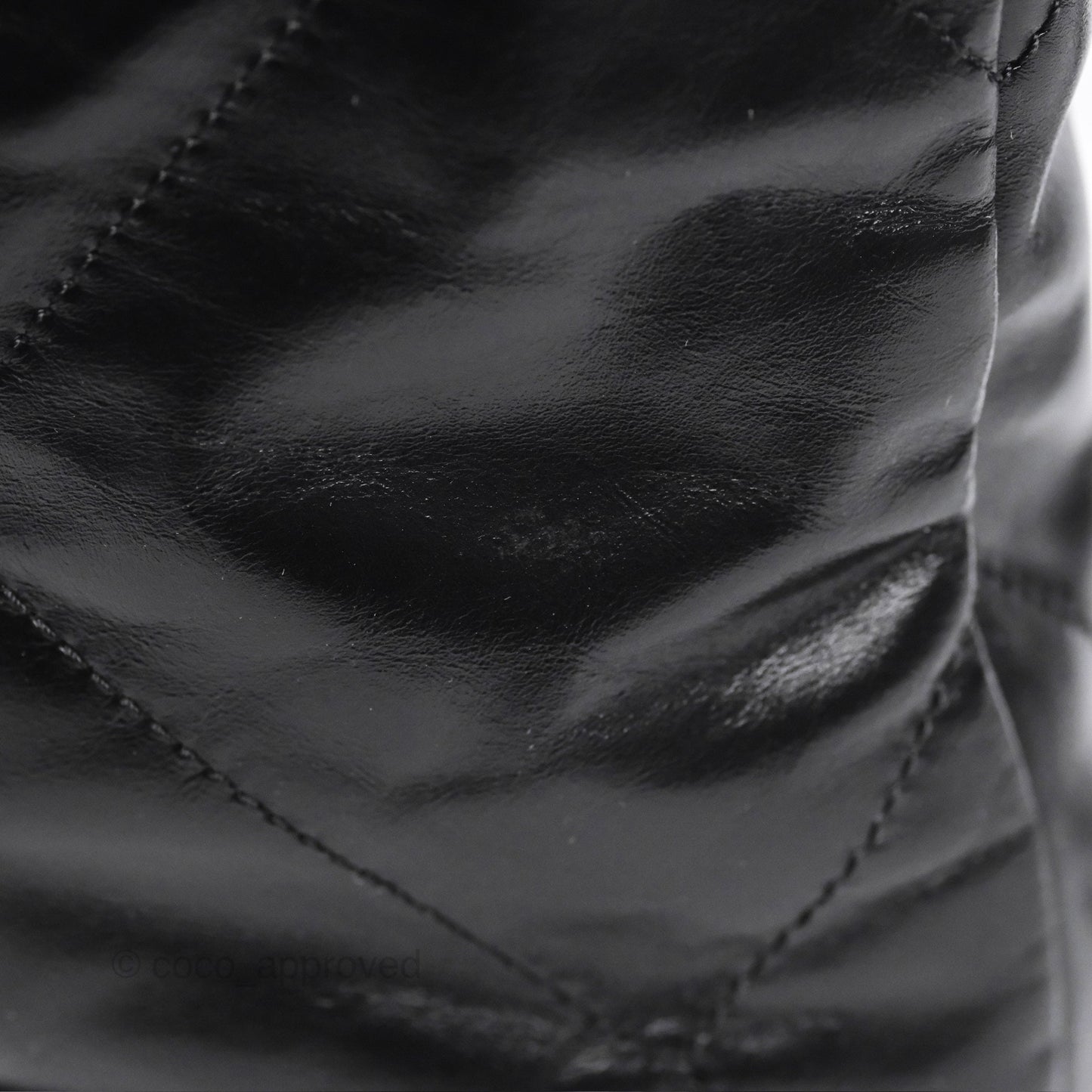 Chanel 22 Small Quilted So Black Shiny Crumpled Calfskin