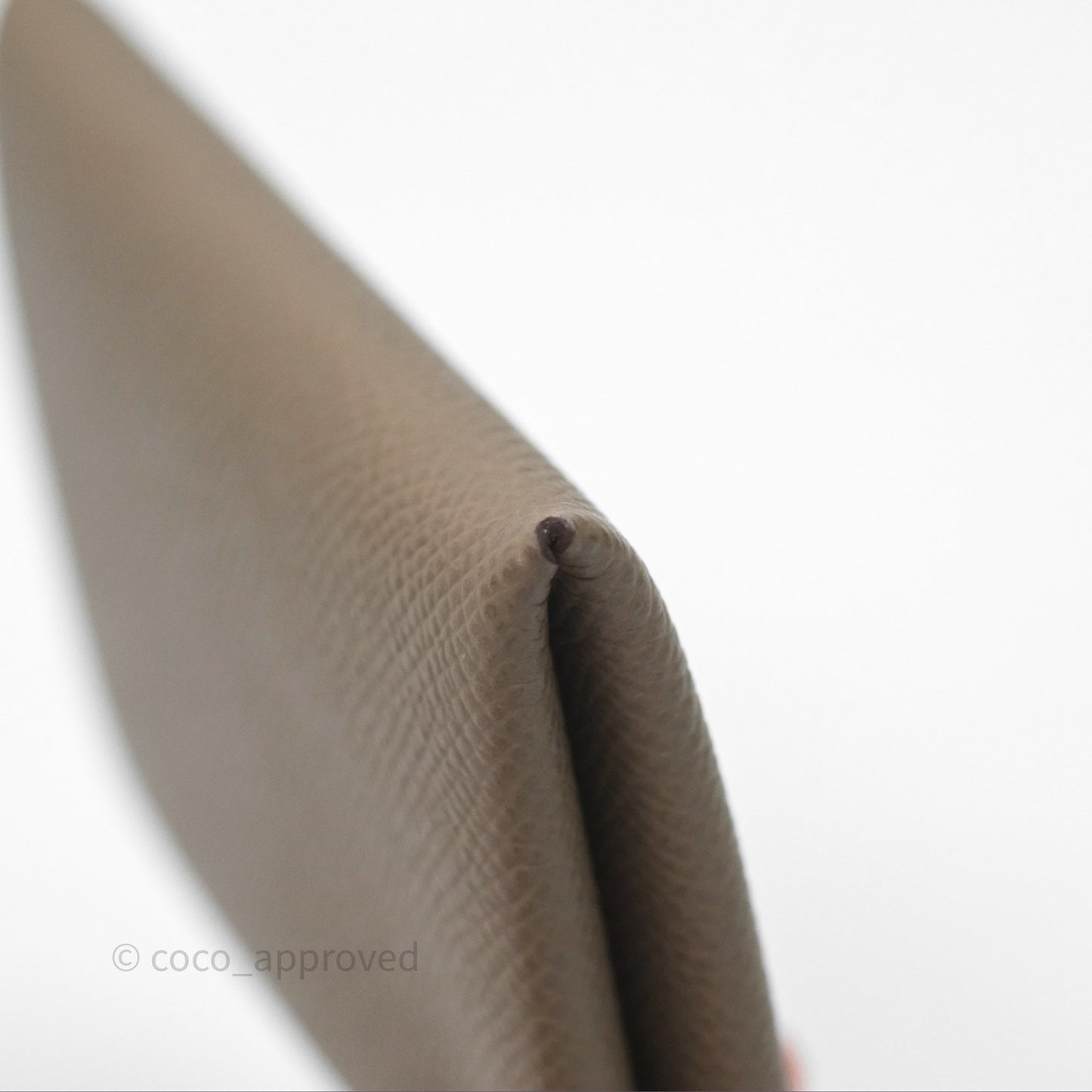 Hermès Calvi Card Holder Etoupe 18 Epsom