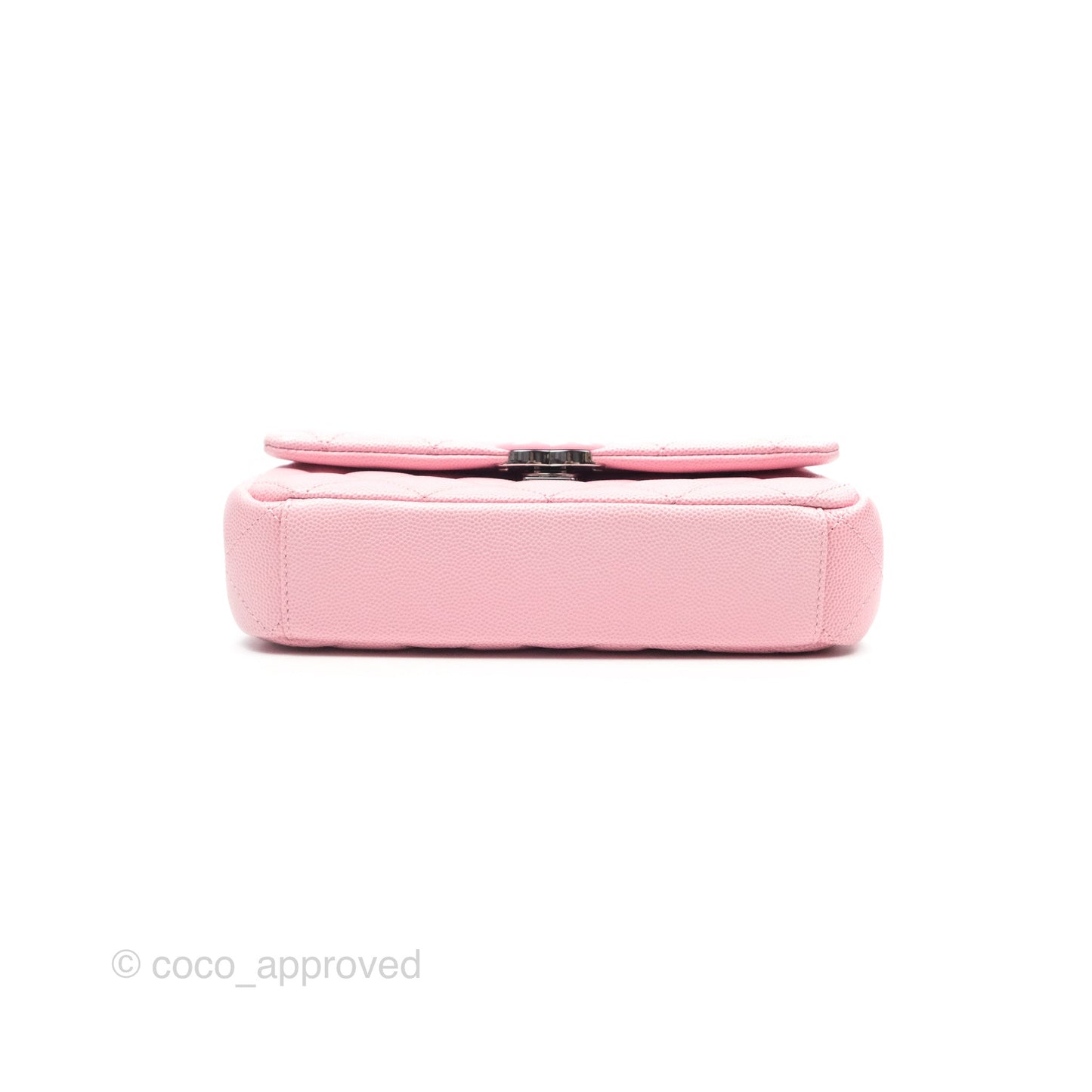 Chanel Mini Flap Bag Pink Ombre Caviar Pink Lacquered Metal Hardware 24C
