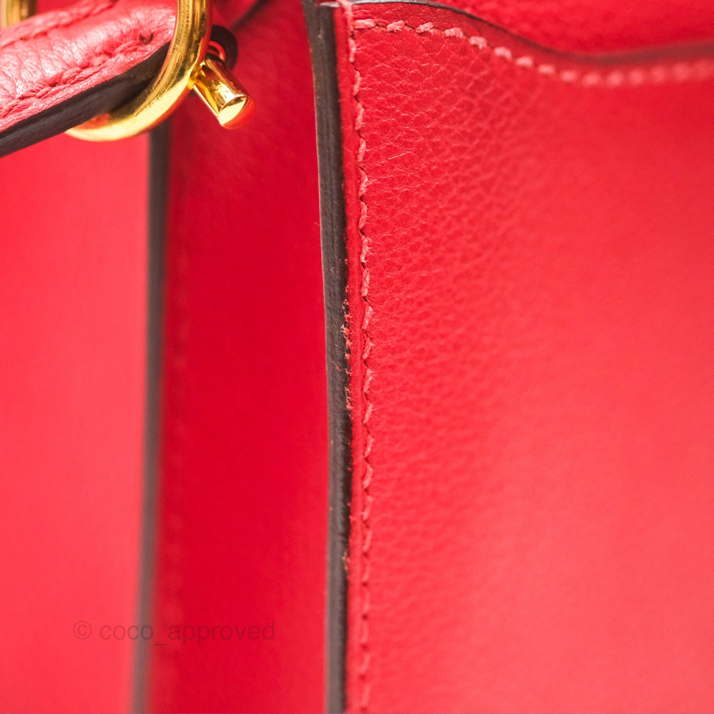 Hermès Roulis Mini 18 Rouge De Coeur Evercolor Permabrass Hardware