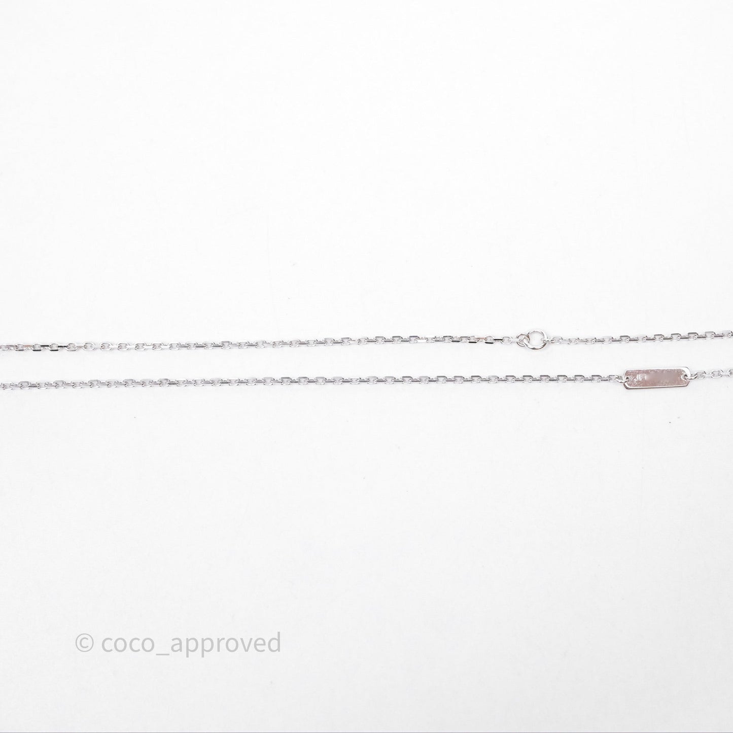 Van Cleef & Arpels Vintage Alhambra Pendant Necklace White Mother-of-pearl White Gold