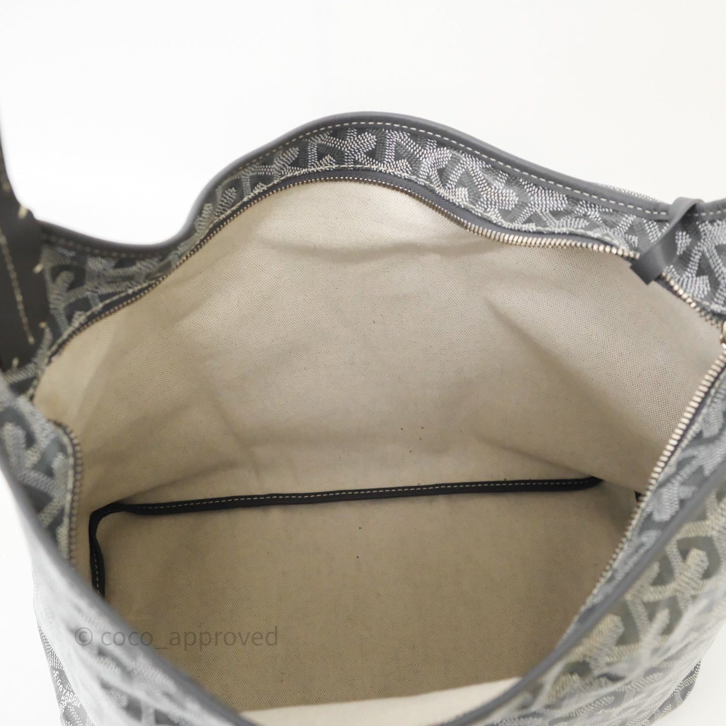 Goyard Bohème Hobo Bag Grey Goyardine Canvas