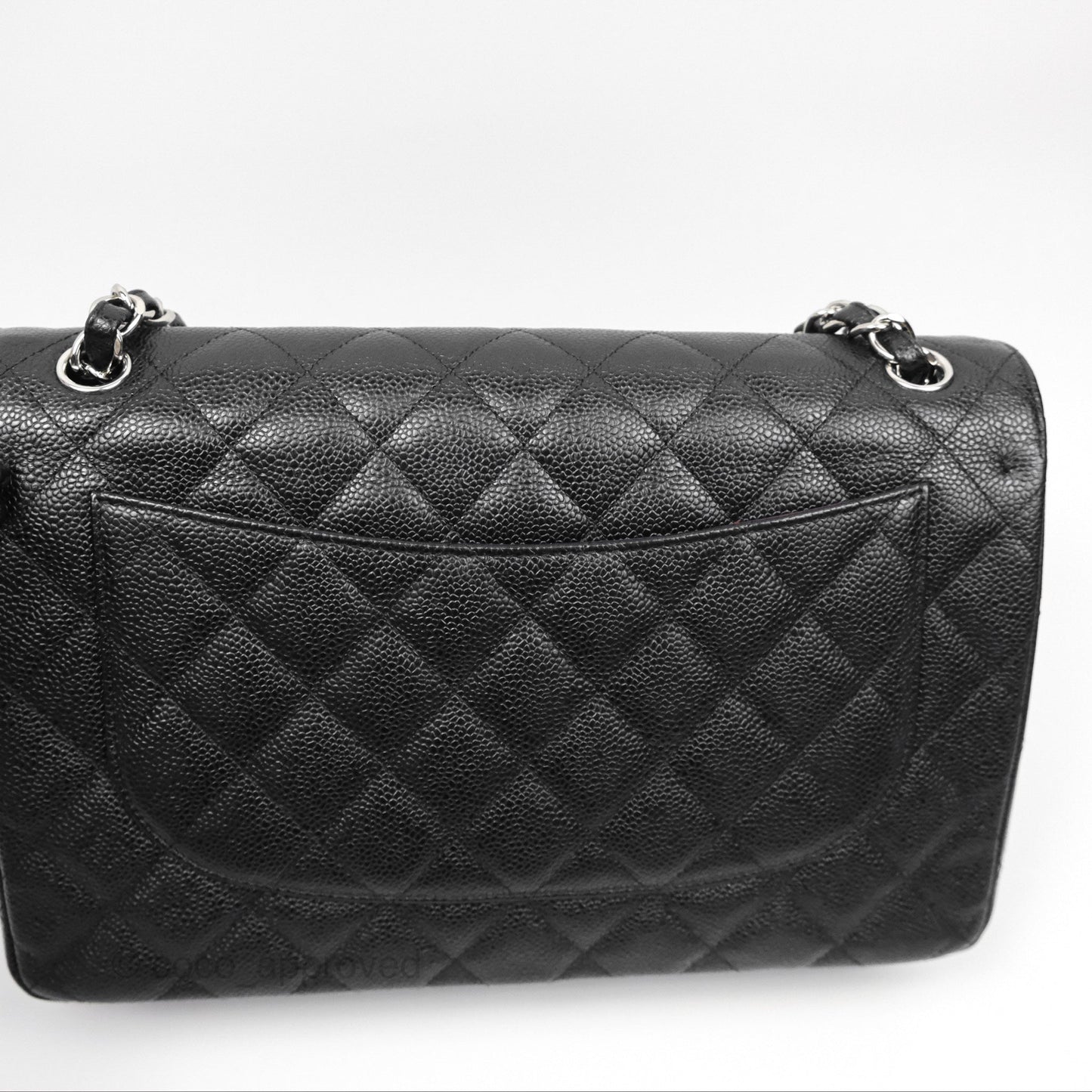 Chanel Jumbo Double Flap Black Caviar Silver Hardware⁣⁣
