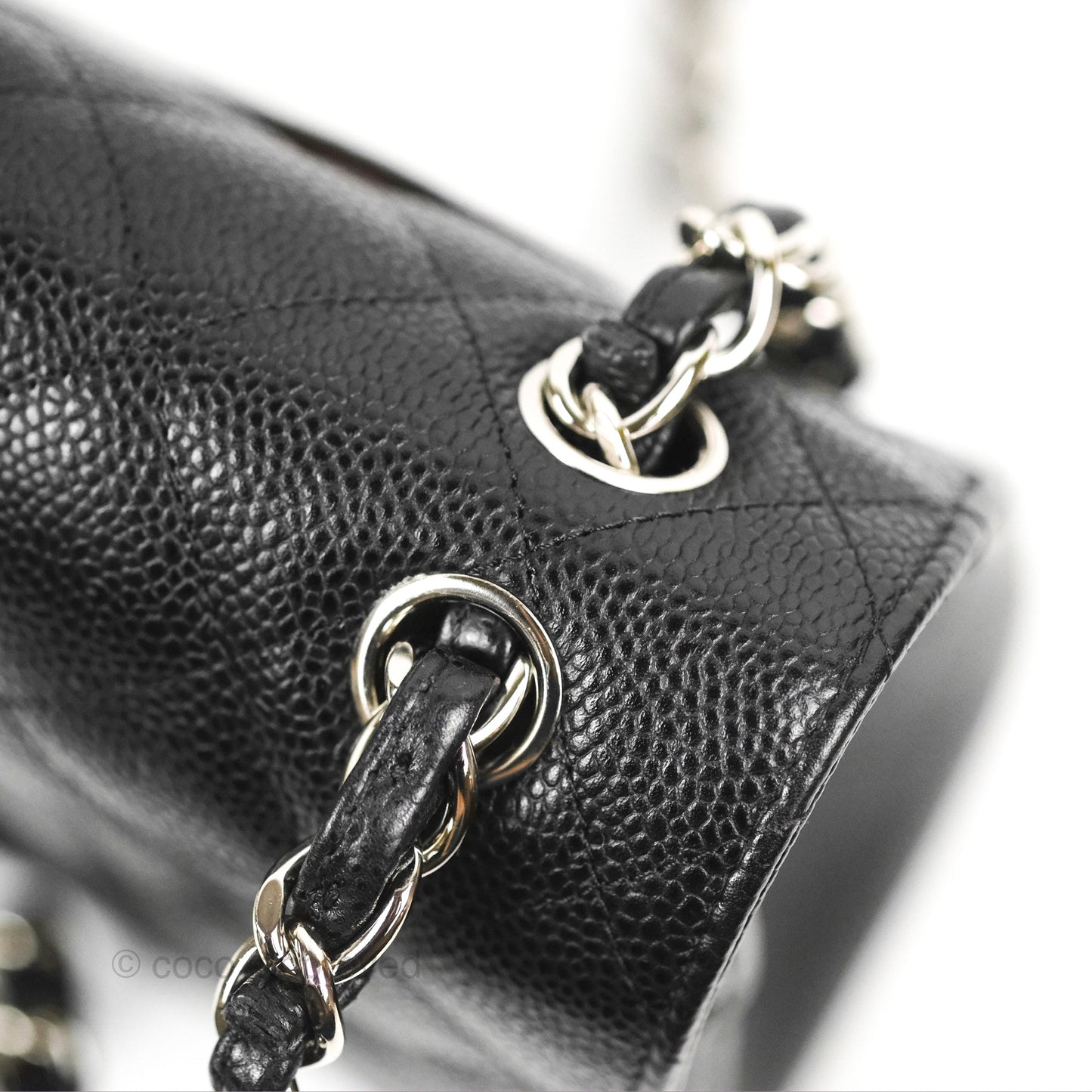 Chanel Jumbo Double Flap Black Caviar Silver Hardware⁣⁣