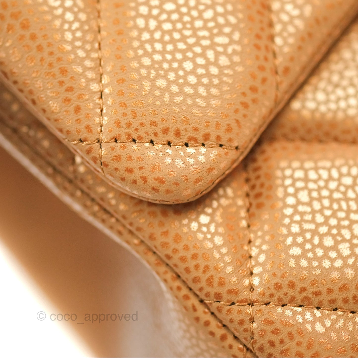 Chanel Quilted Maxi Double Flap Bronze Caviar Dark Silver Hardware