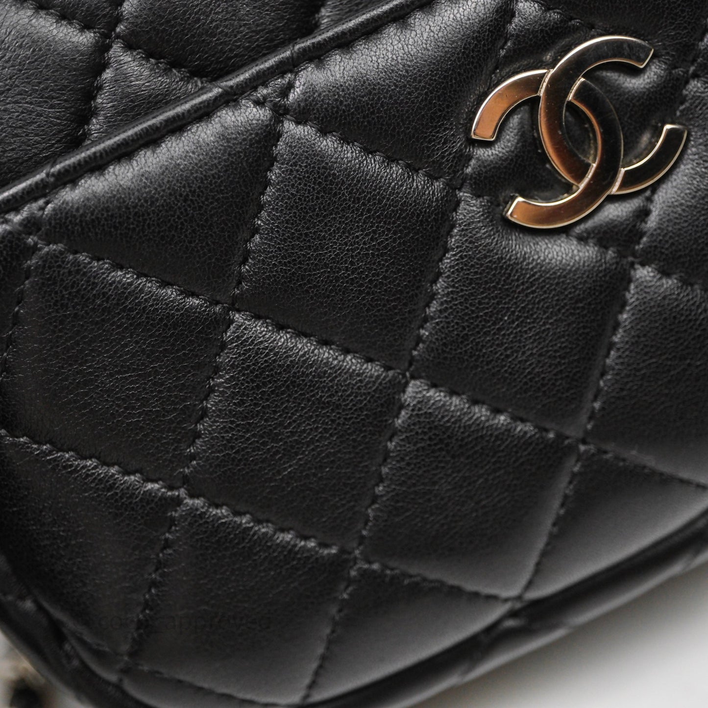 Chanel Camera Case Bag Lambskin Silver Hardware