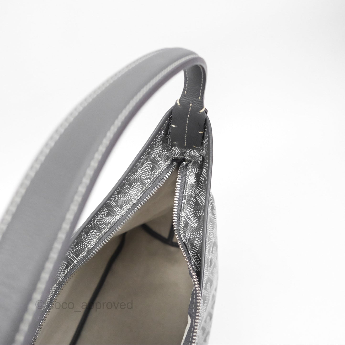 Goyard Bohème Hobo Bag Grey Goyardine Canvas